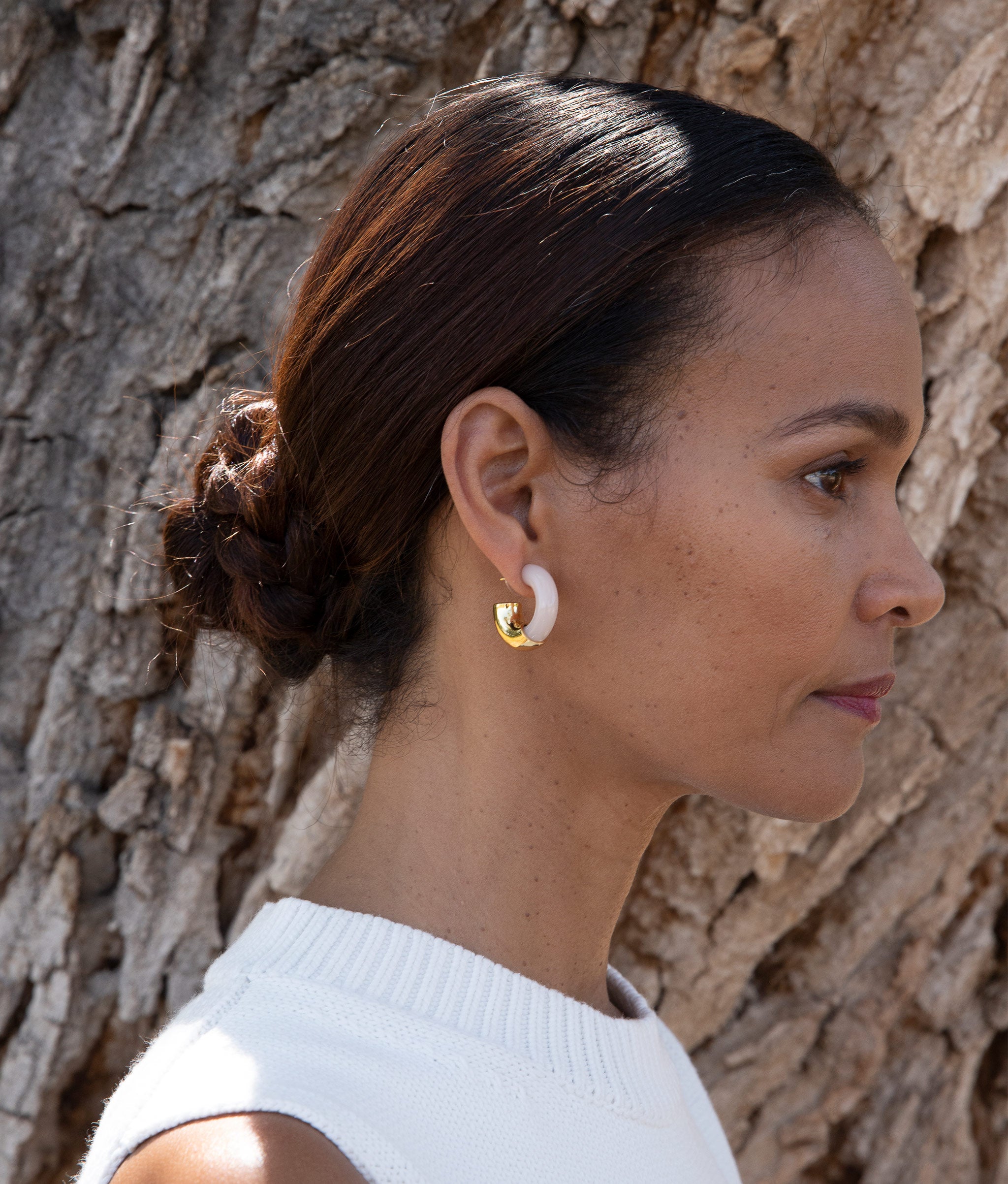 Infinity Hoops in Dove