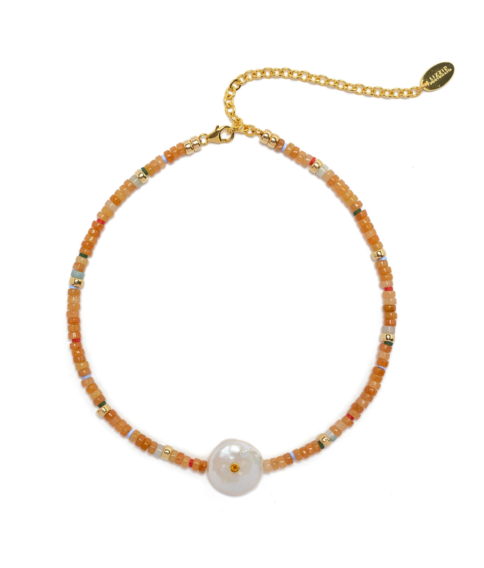 Destination Necklace In Peach