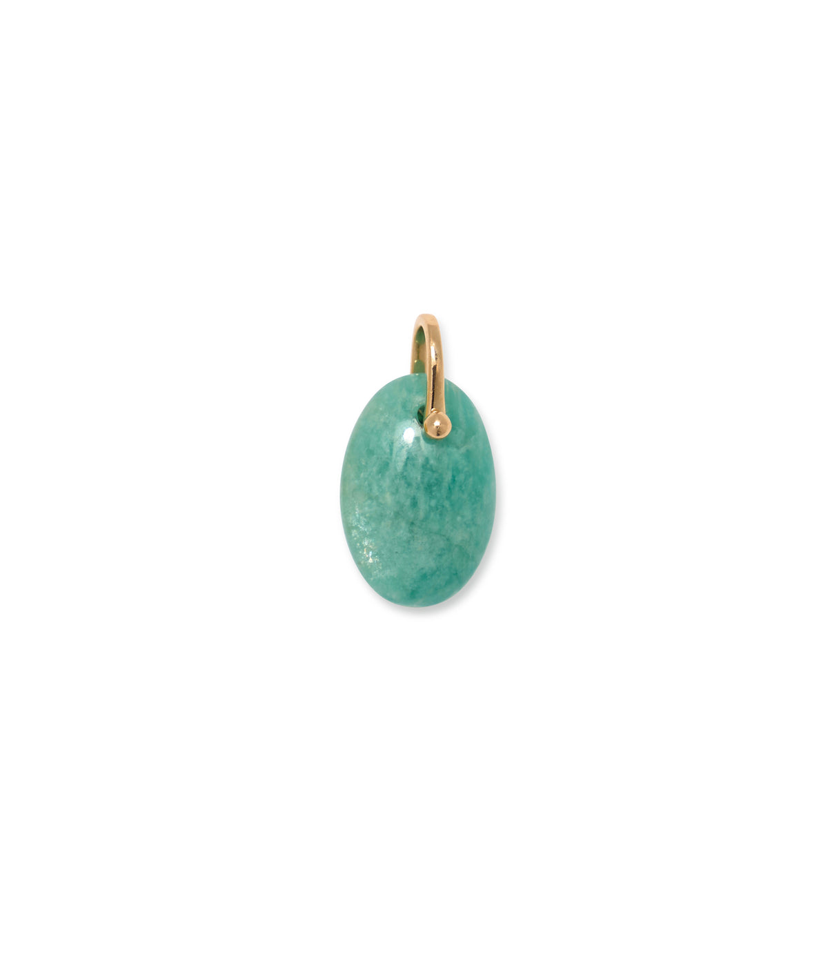 14k Gold Bail Charm in Amazonite