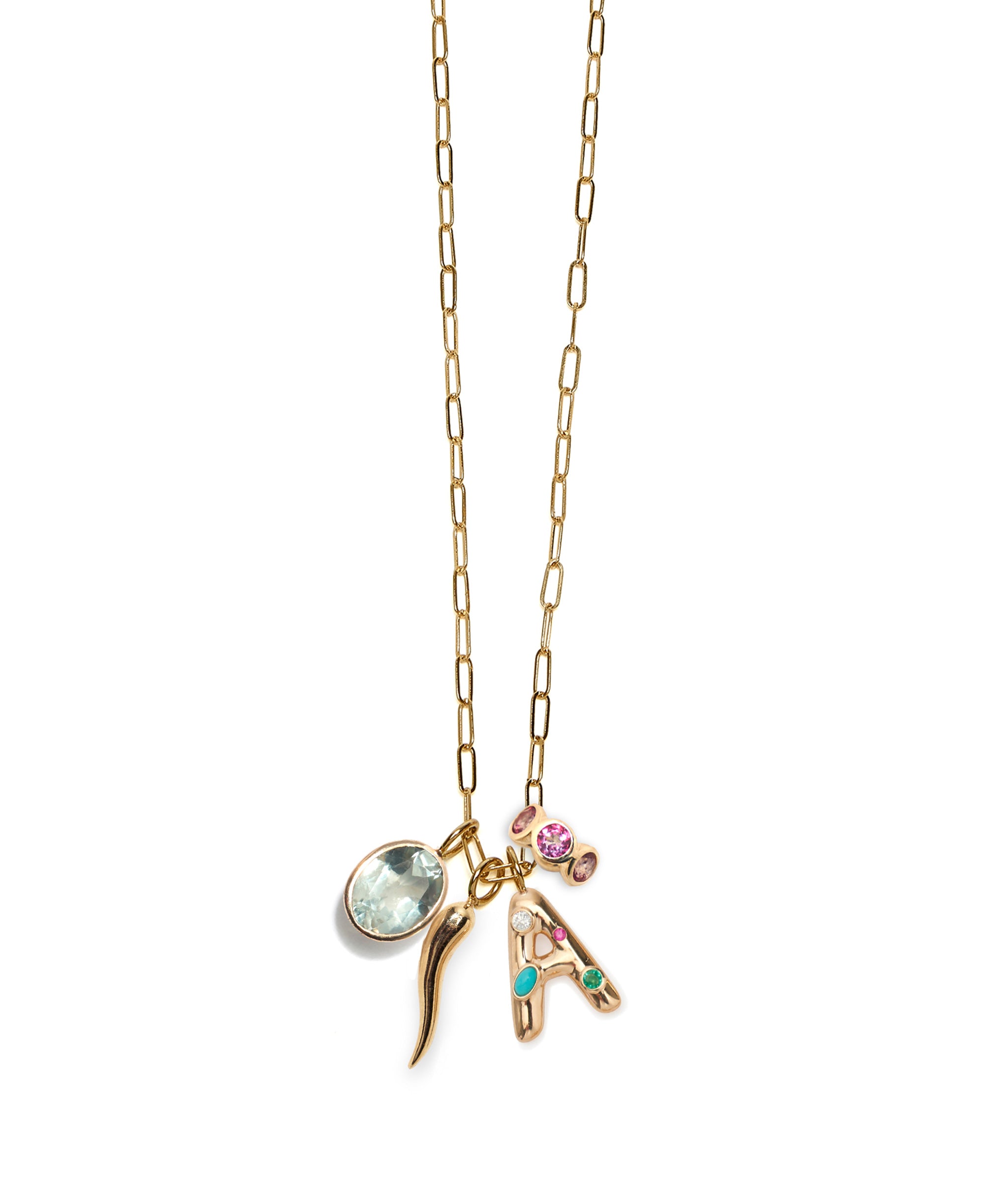 14k Gold Paperclip Chain Necklace
