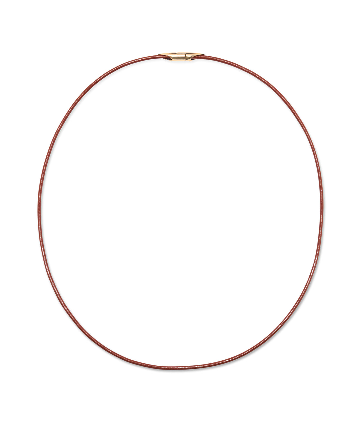 Leather Cord Necklace in Brown