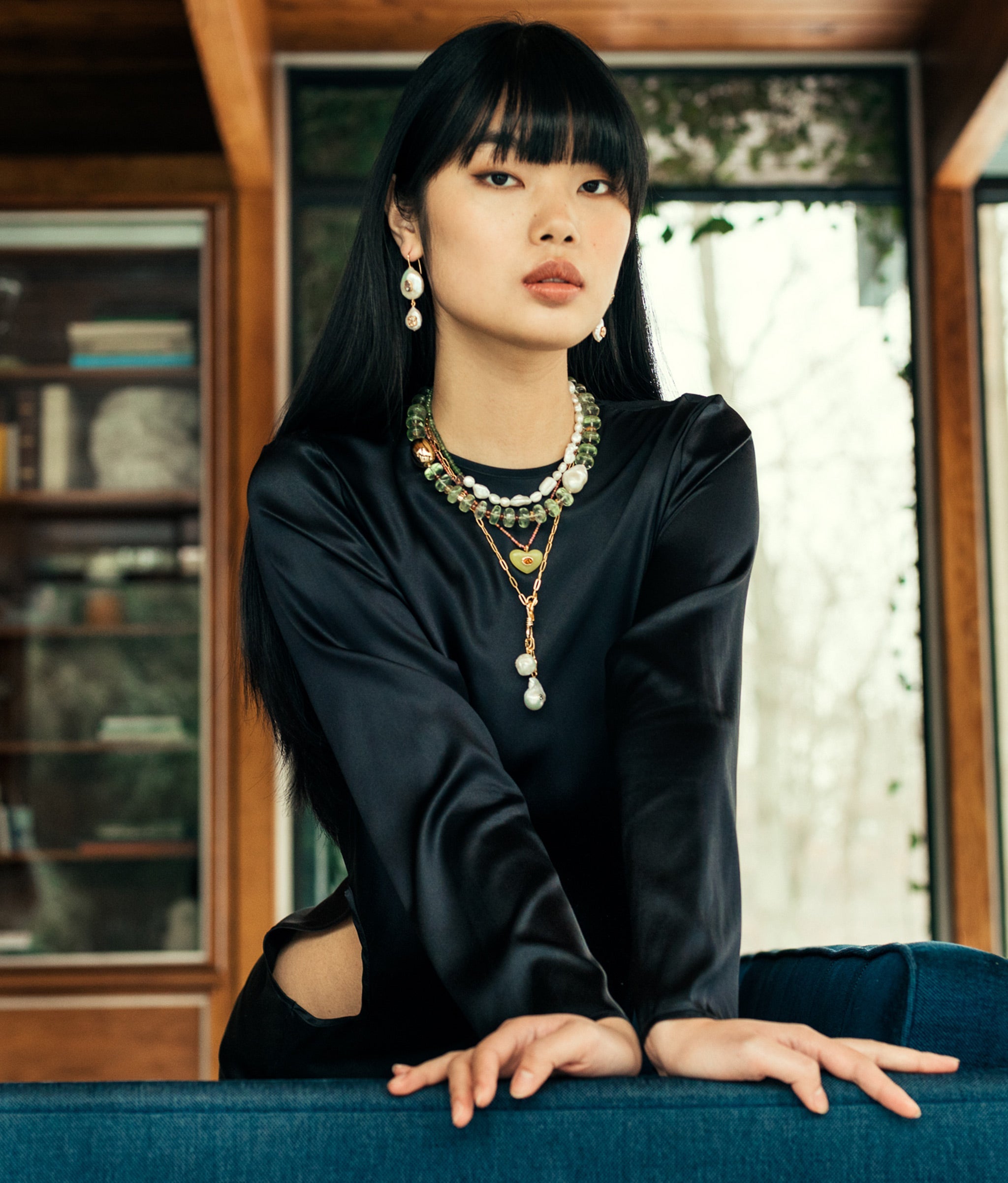 Martina Heart Necklace in Citron