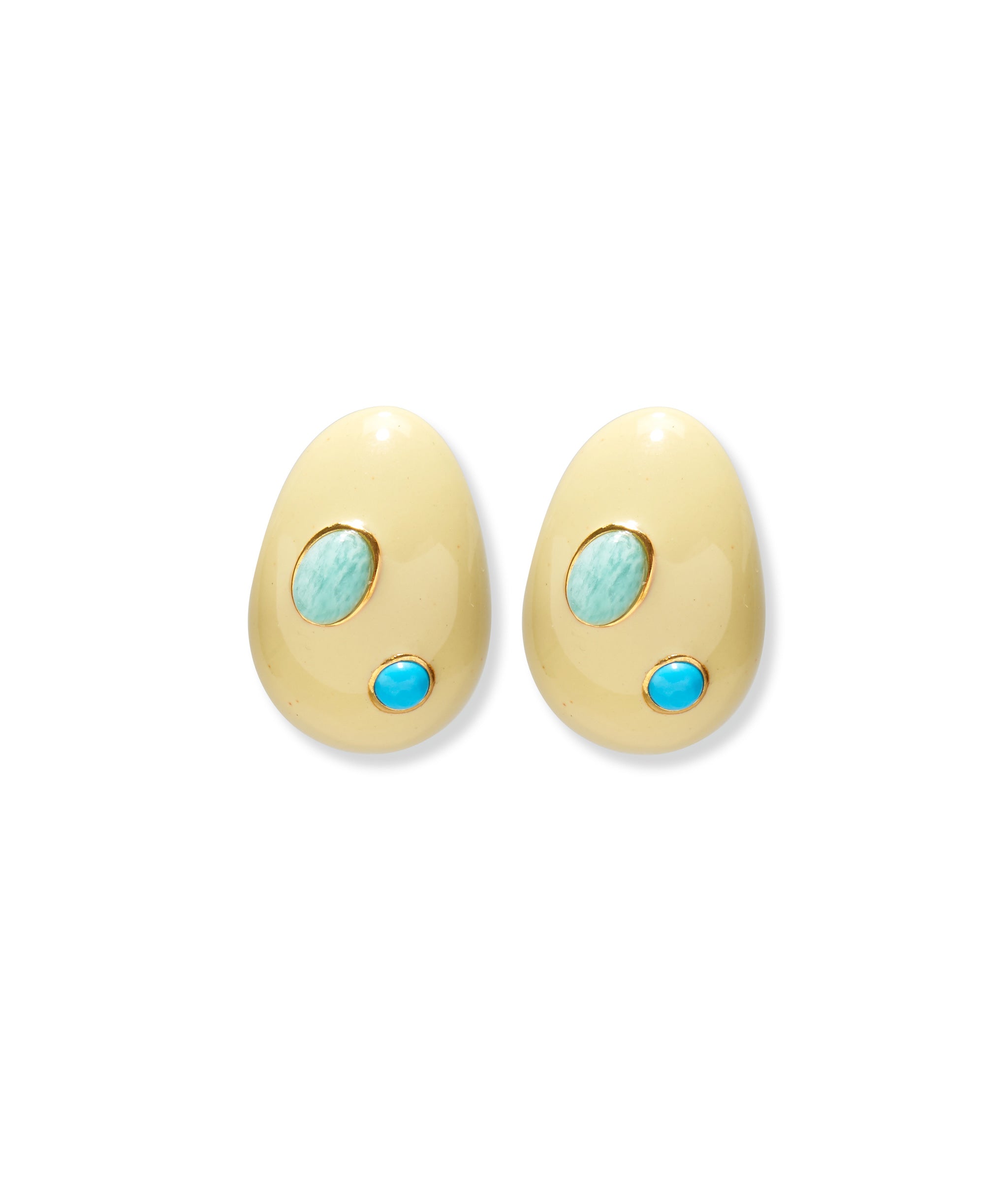 Lizzie sale Fortunato Dotted Cream Arp Earrings