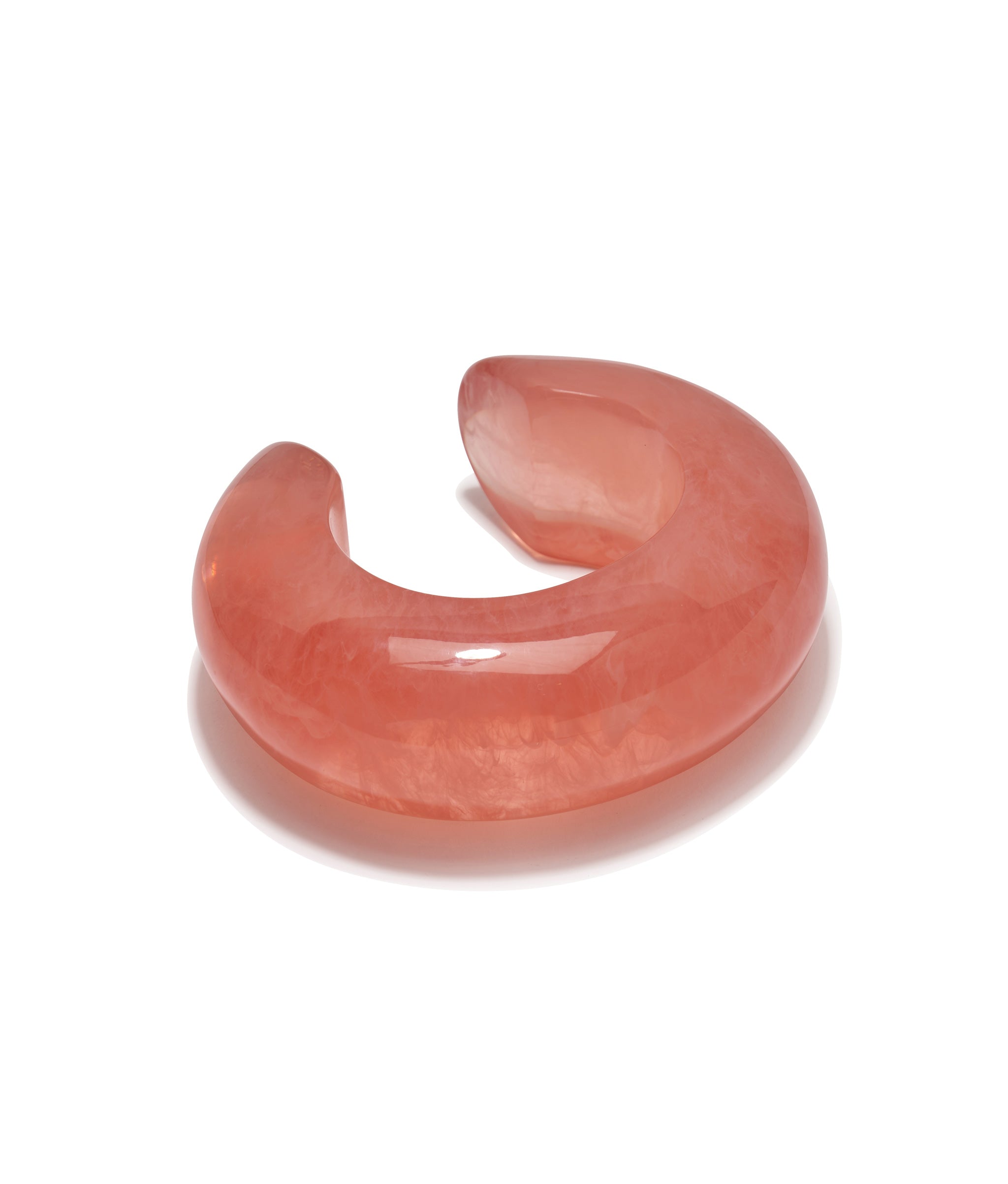 Arc Cuff in Marbled Grapefruit