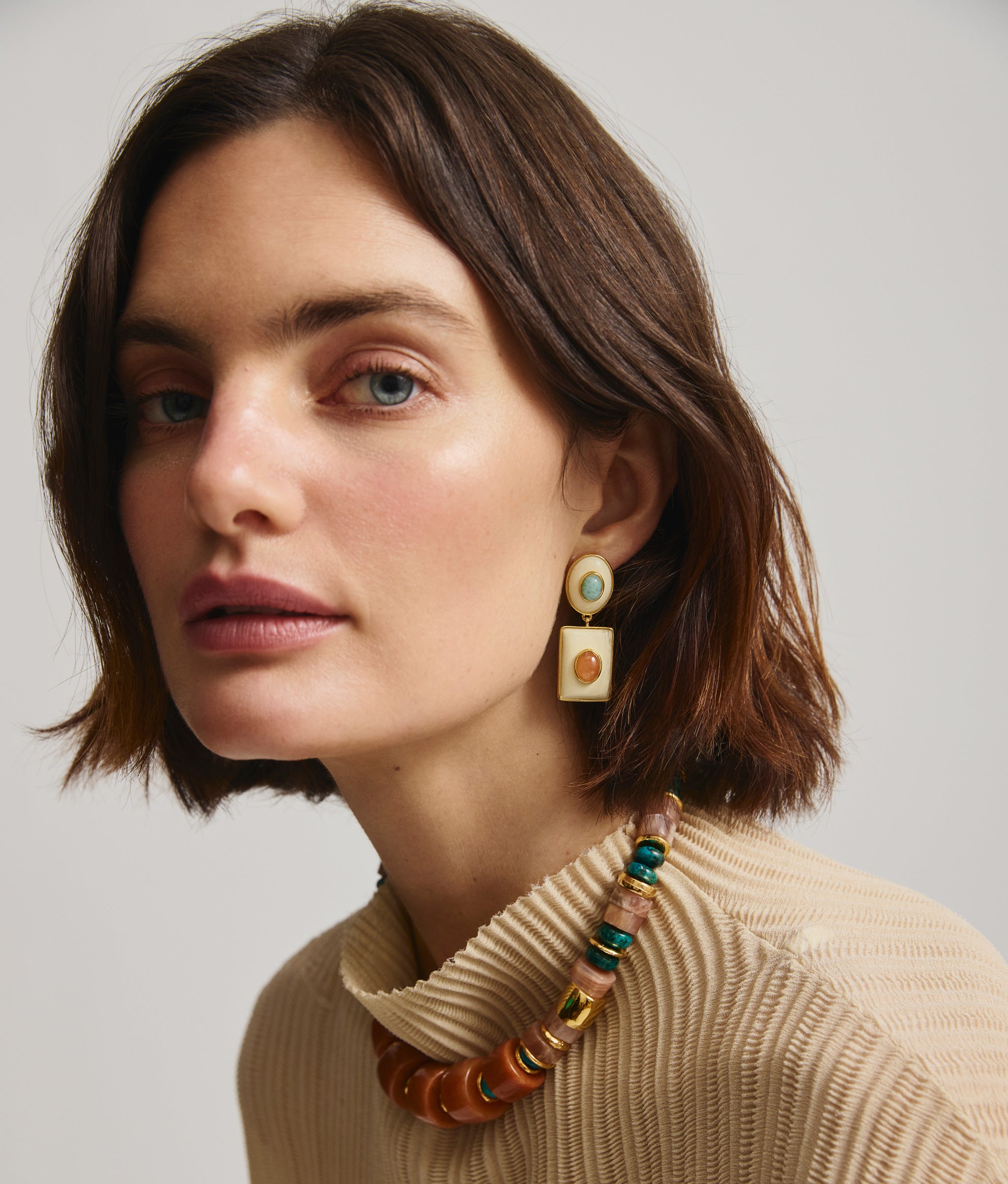 Ethereal Pool Earrings in Citrus