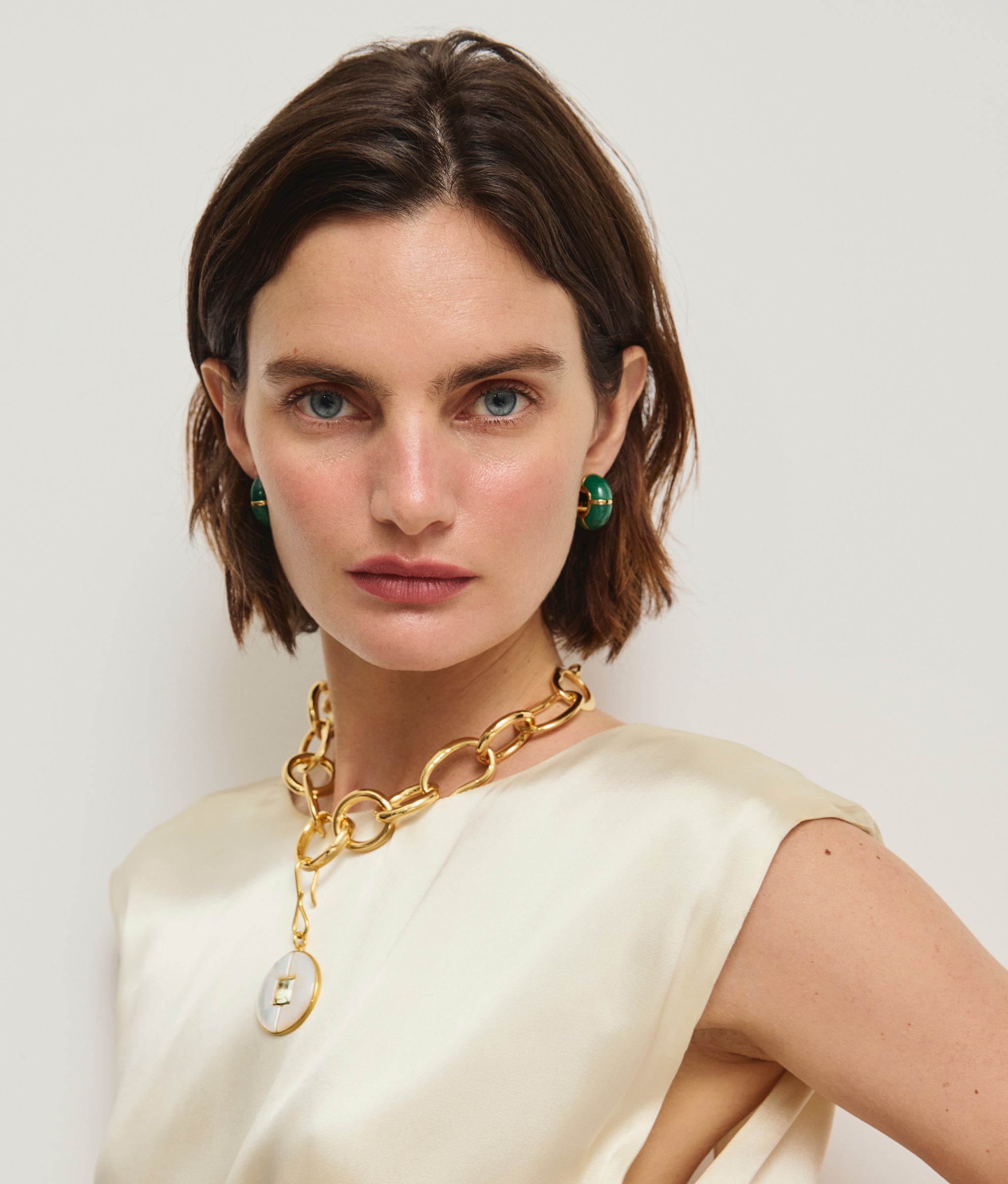 Zellige Hoops in Green Jade