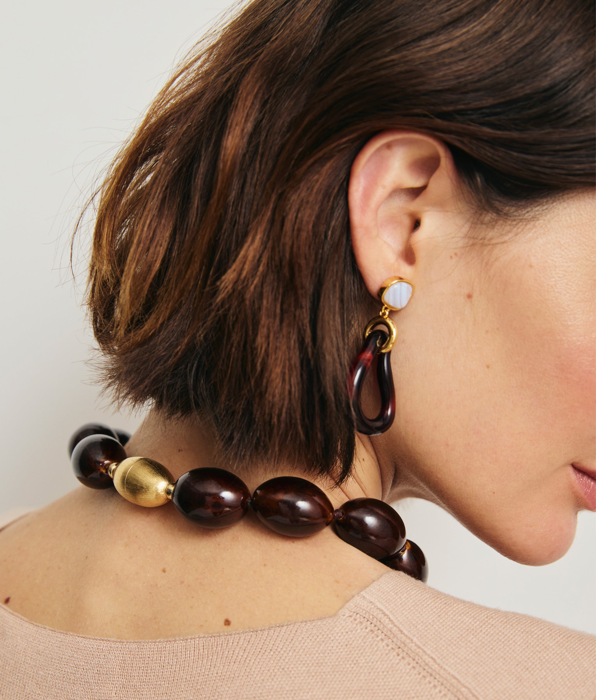 Galina Earrings in Sangria