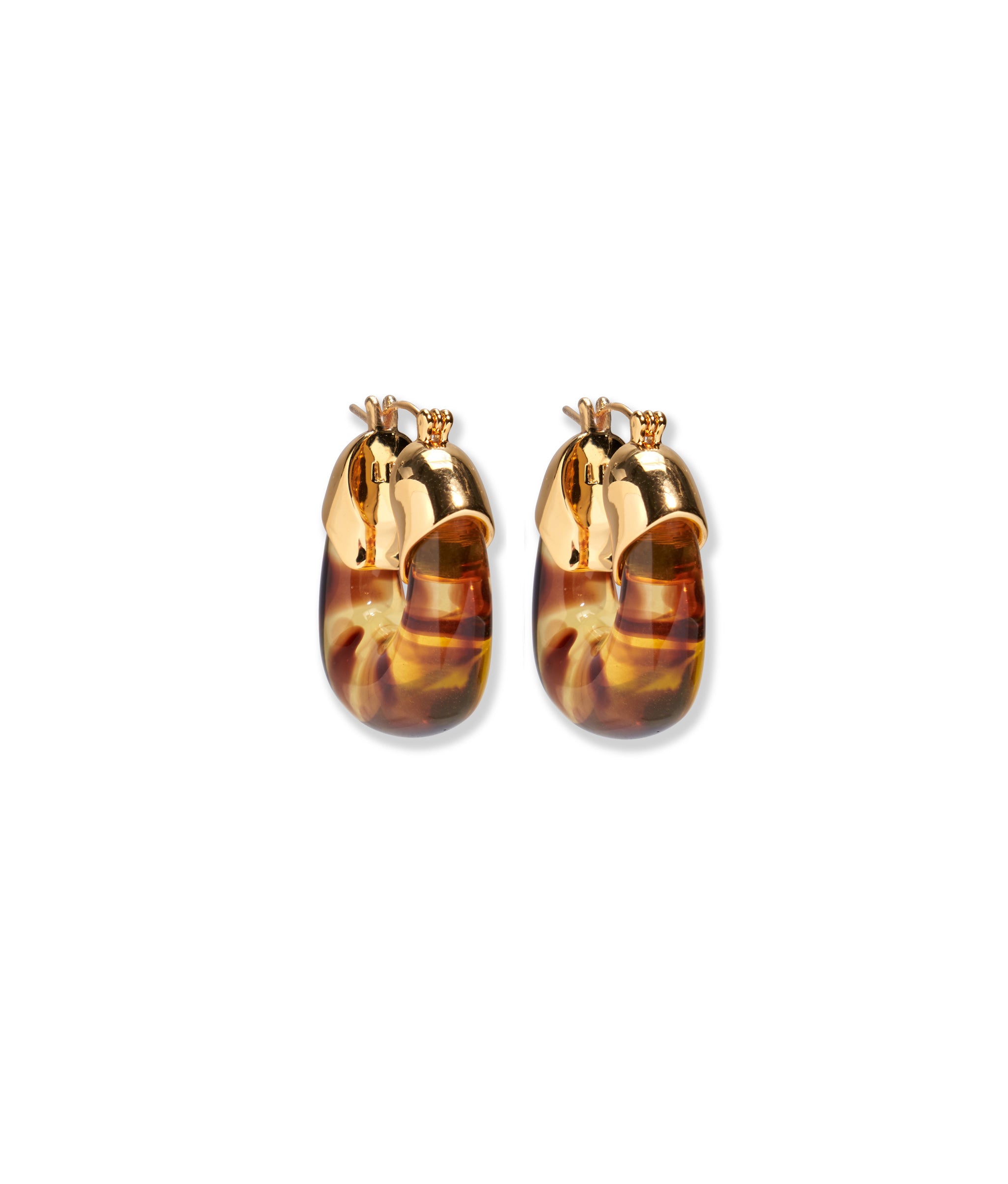 Mini Organic Hoops in Spotted Leopard