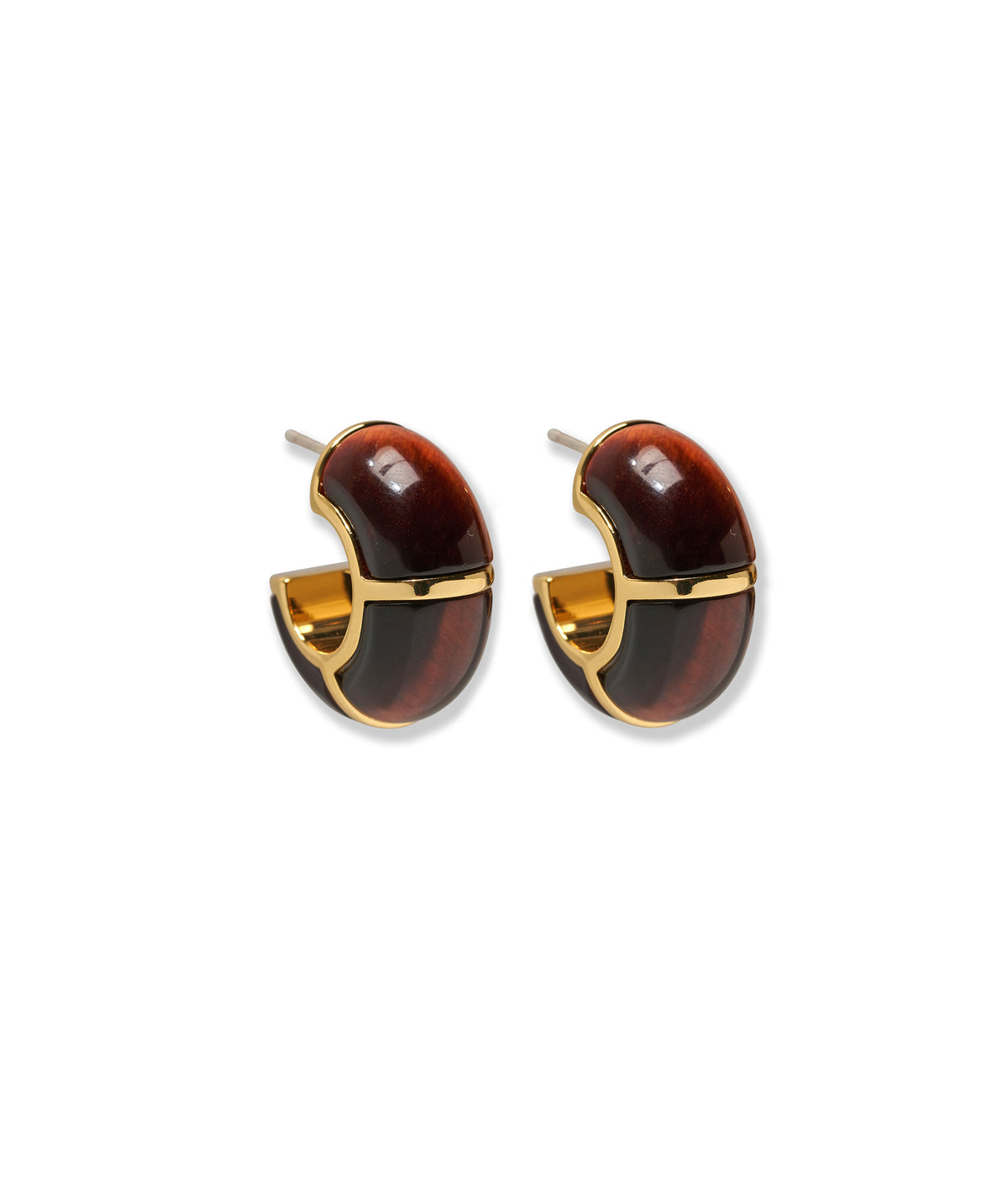Zellige Hoops in Tiger's Eye