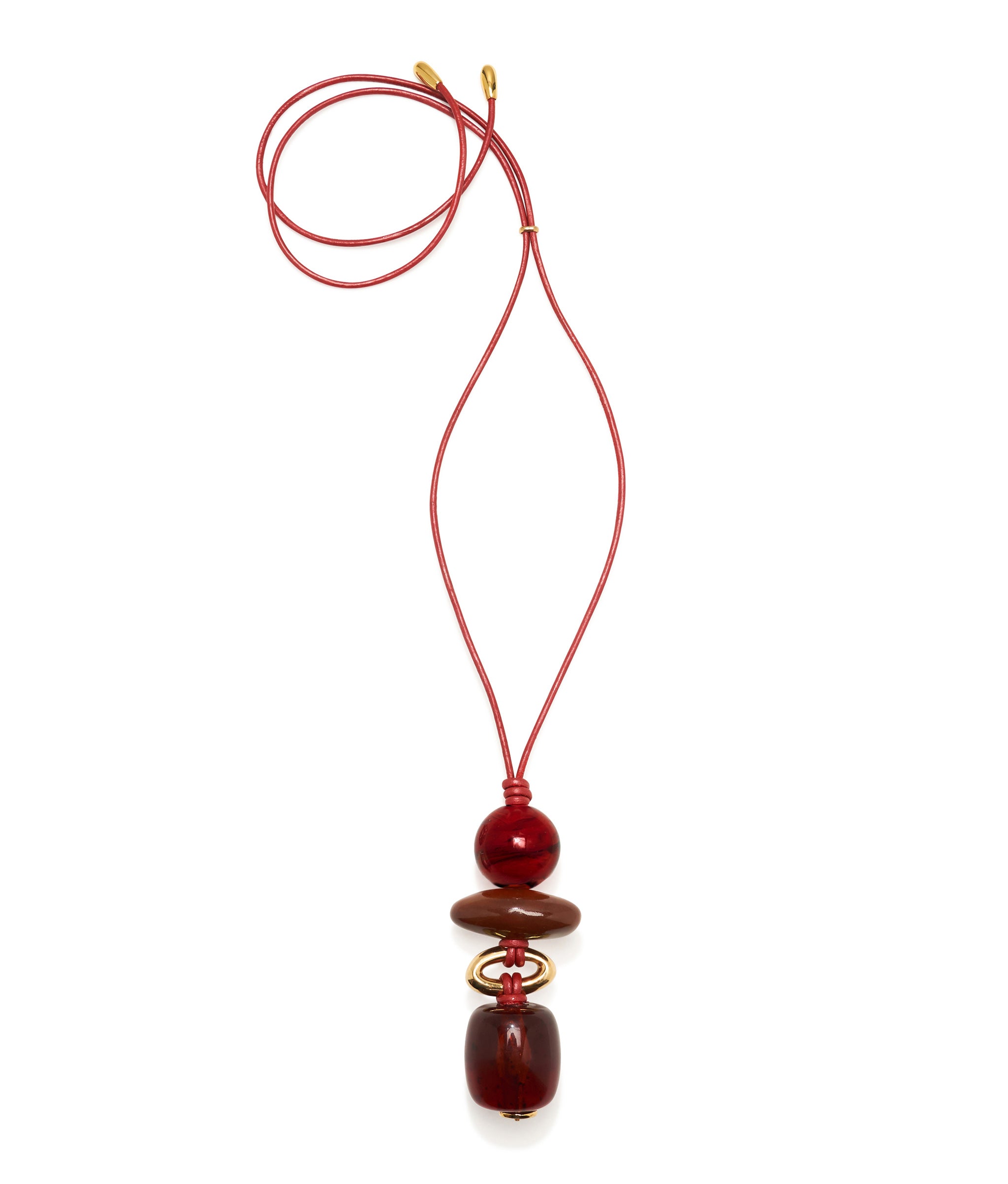 Museo Cord II Necklace in Bordeaux