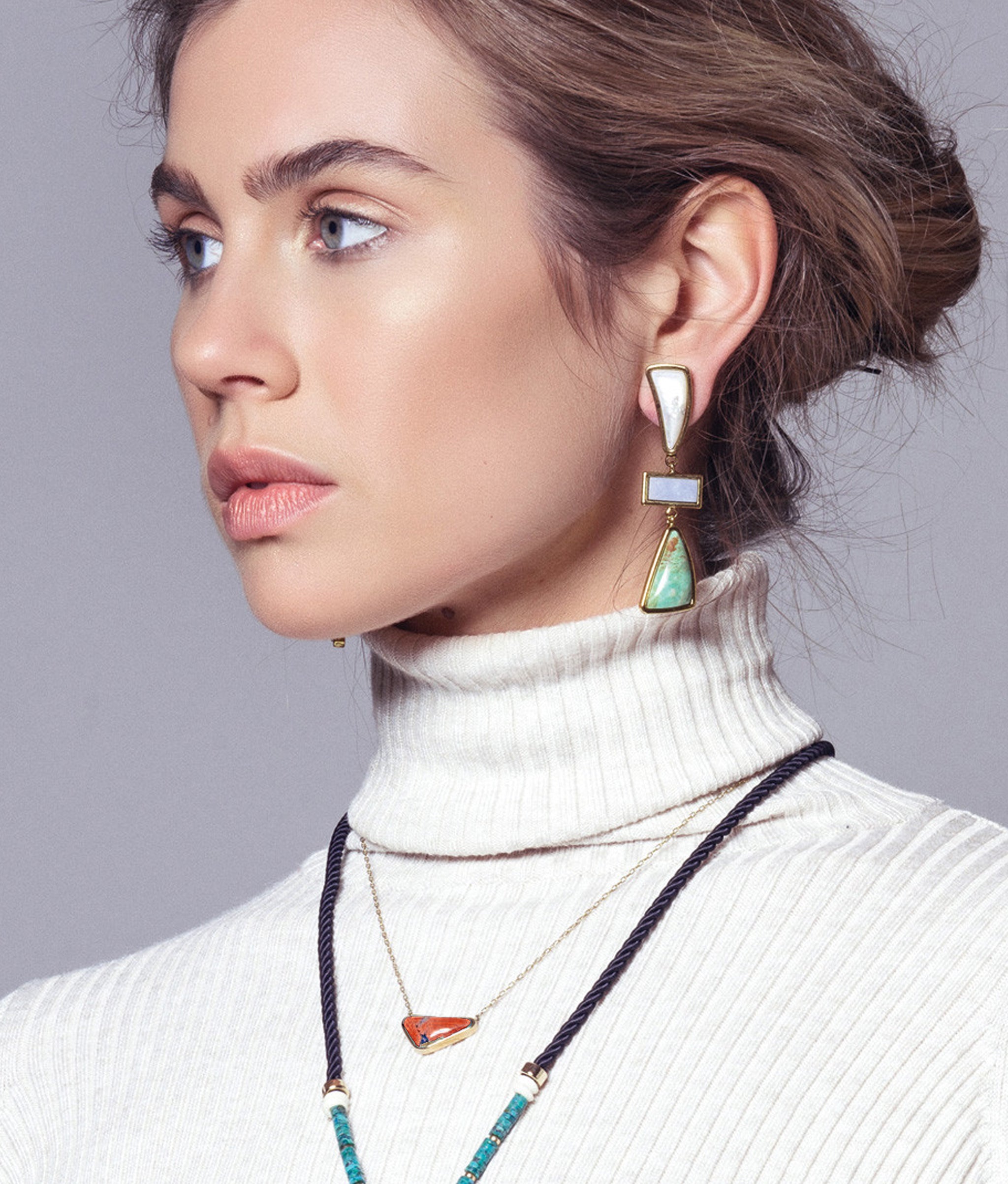 Kate Necklace In Coral