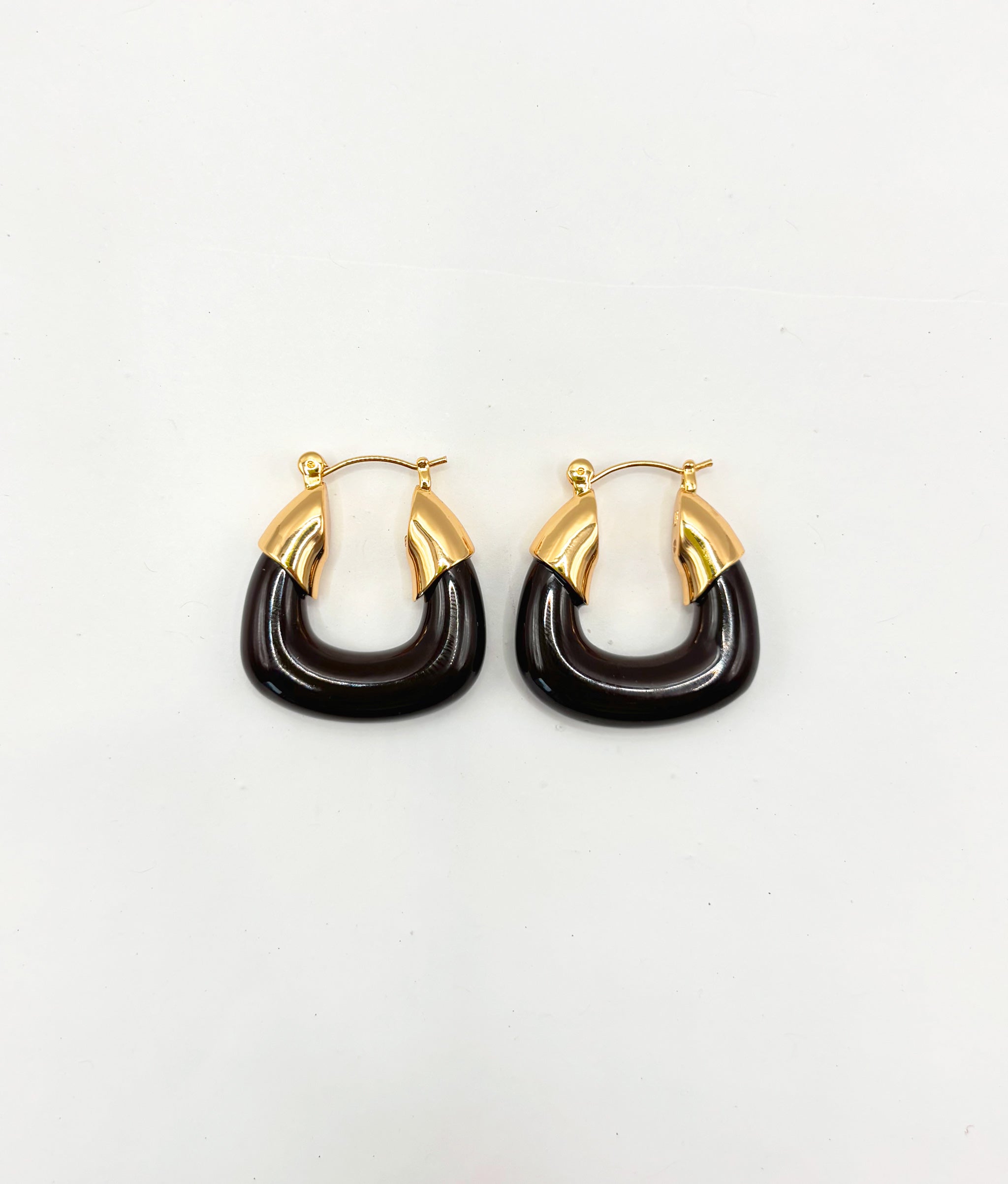 Mini Organic Hoops in Espresso