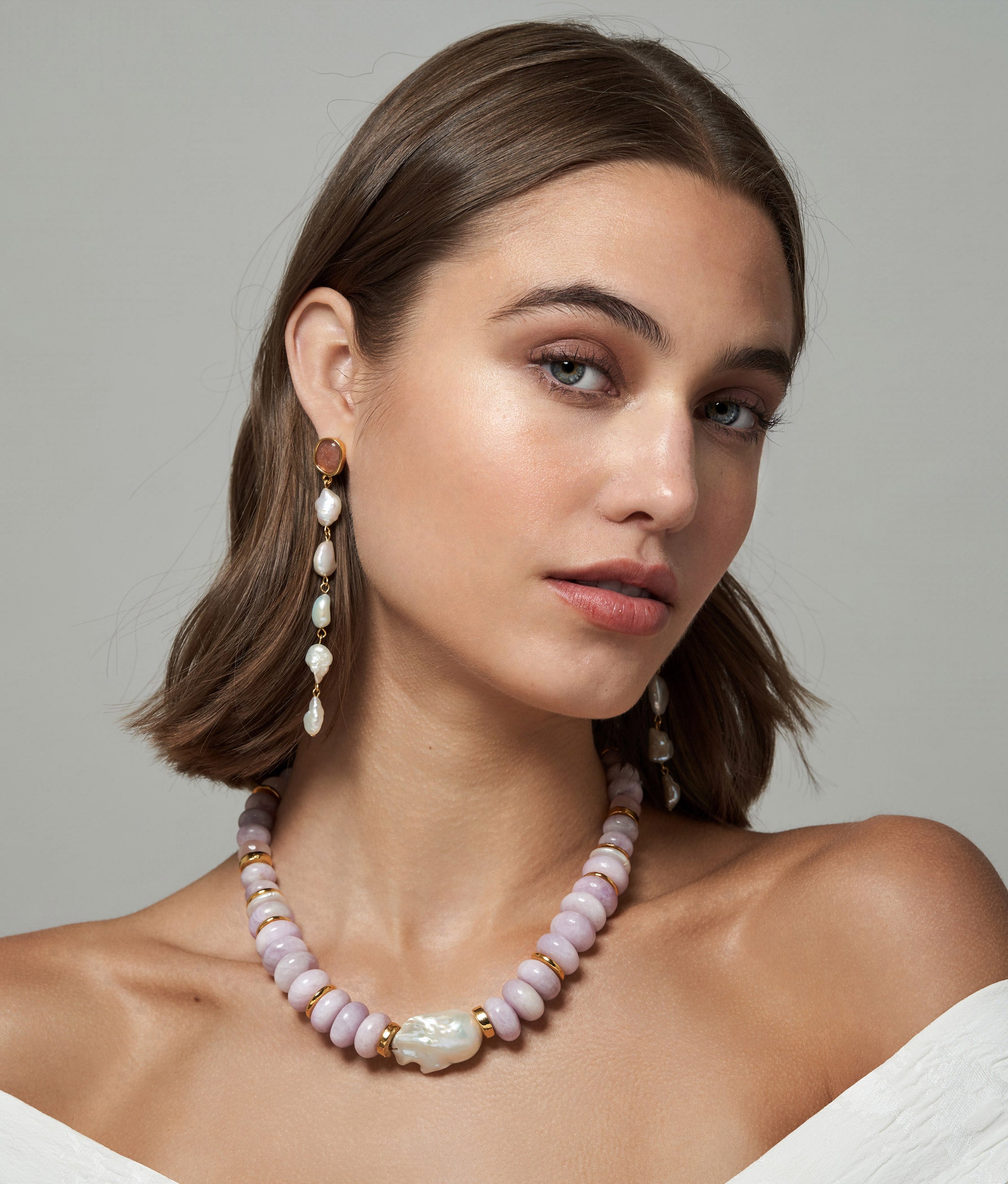 Mykonos Earrings in Strawberry