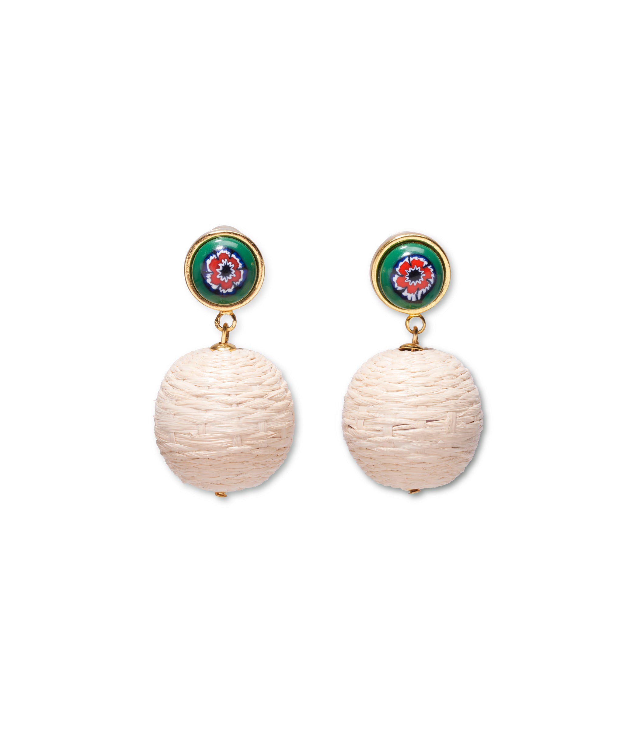 Wicker Drop Earrings