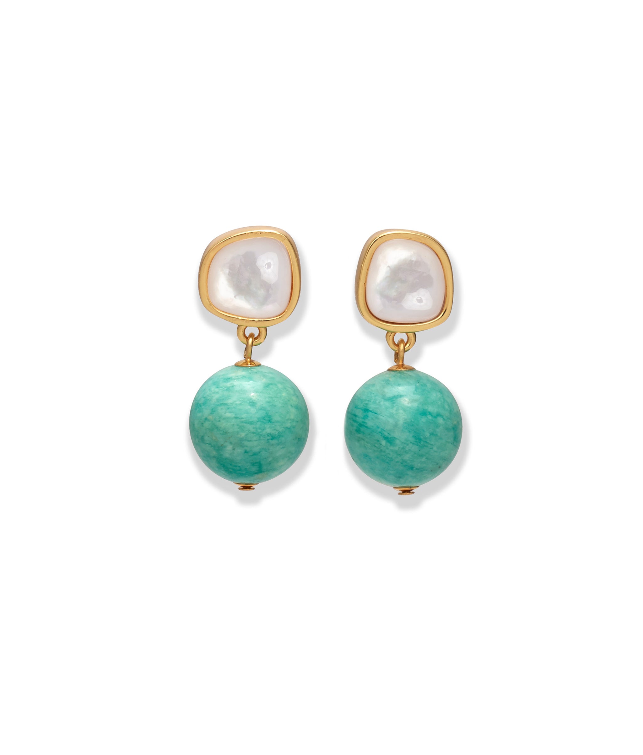 Rio Earrings in Amazonite