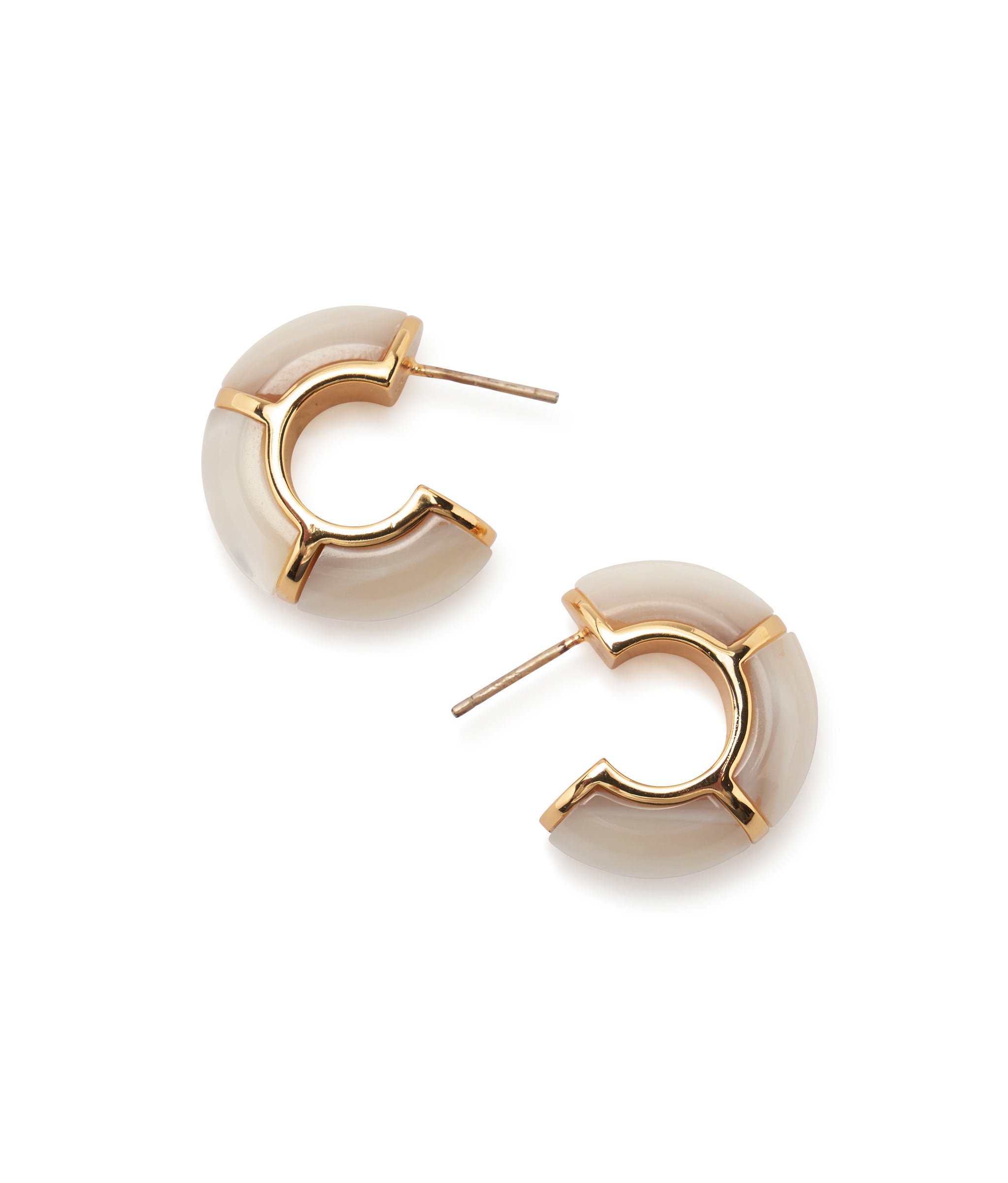 Zellige Hoops in Mother-of-Pearl