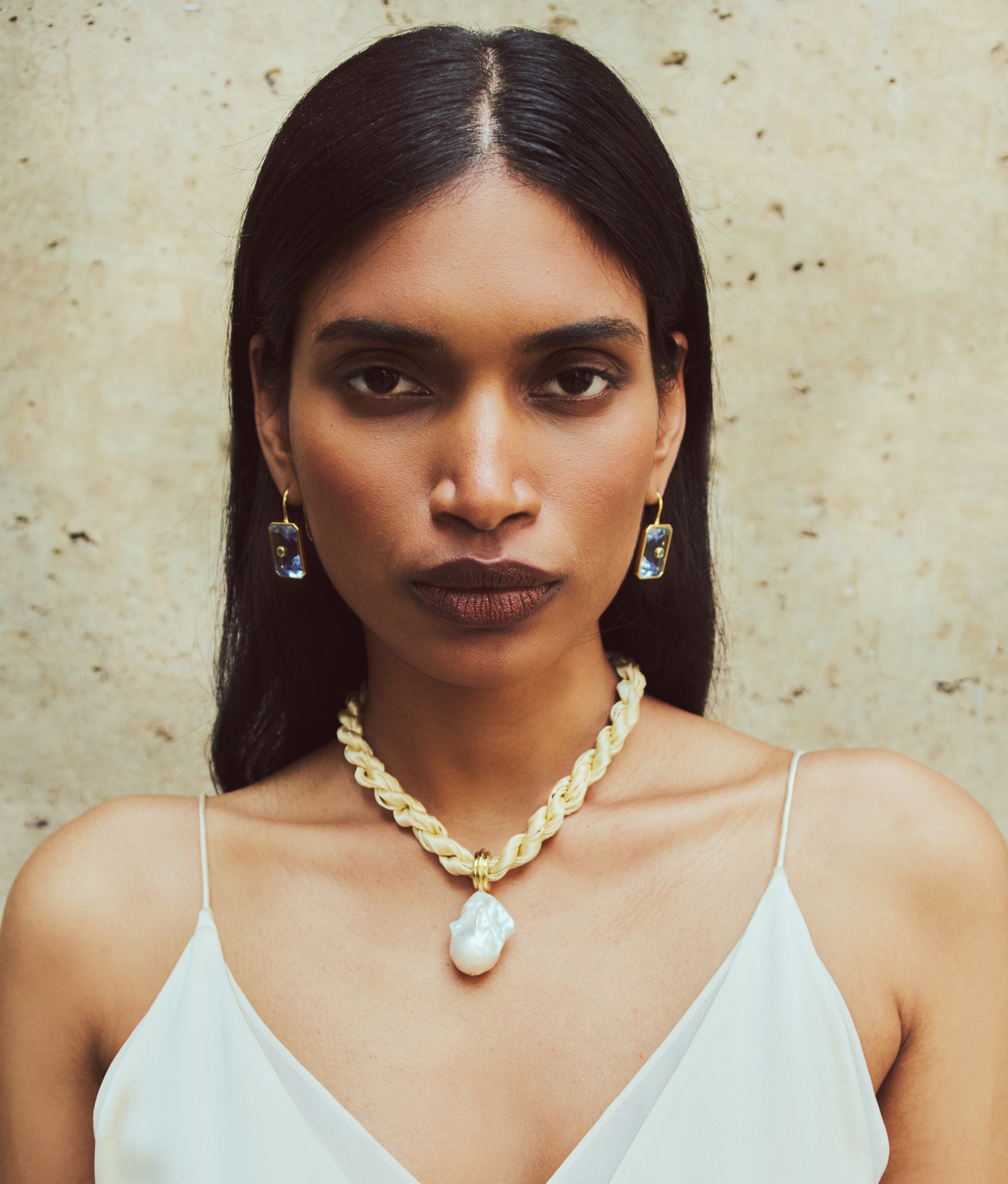 Tile Earrings in Glacier