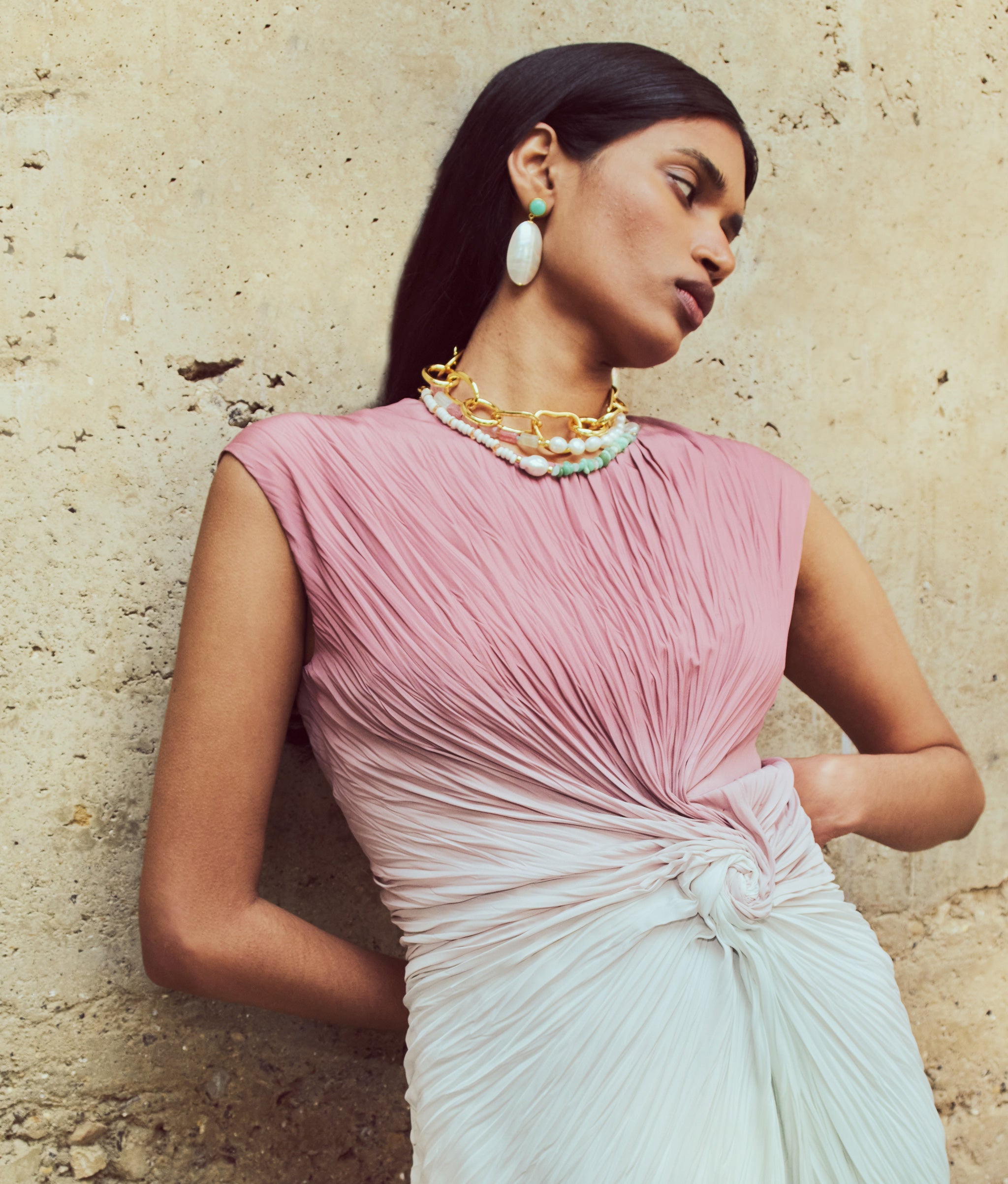 Cabana Necklace in Cactus Rose