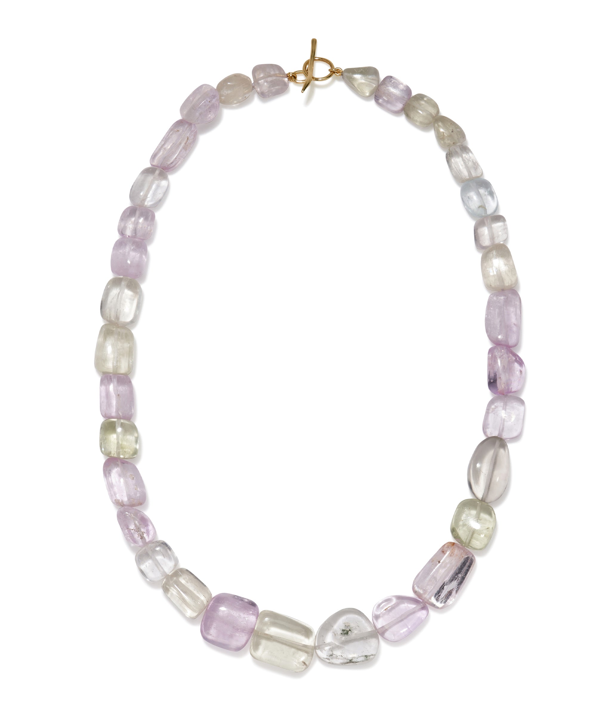 Kunzite & 14 Gold Necklace