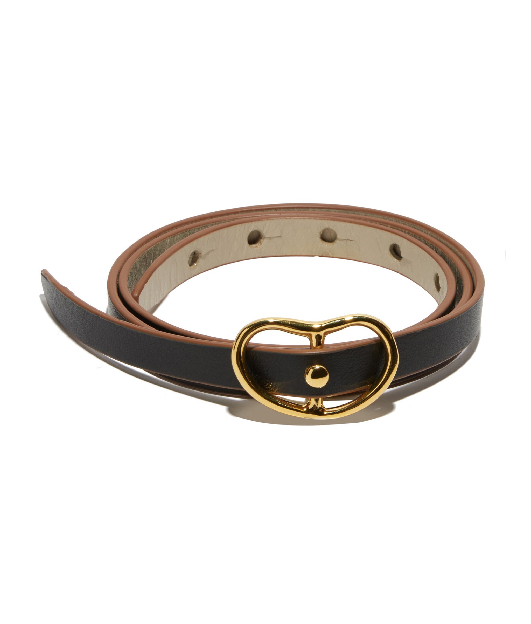 Reversible Skinny Georgia Belt In Milano