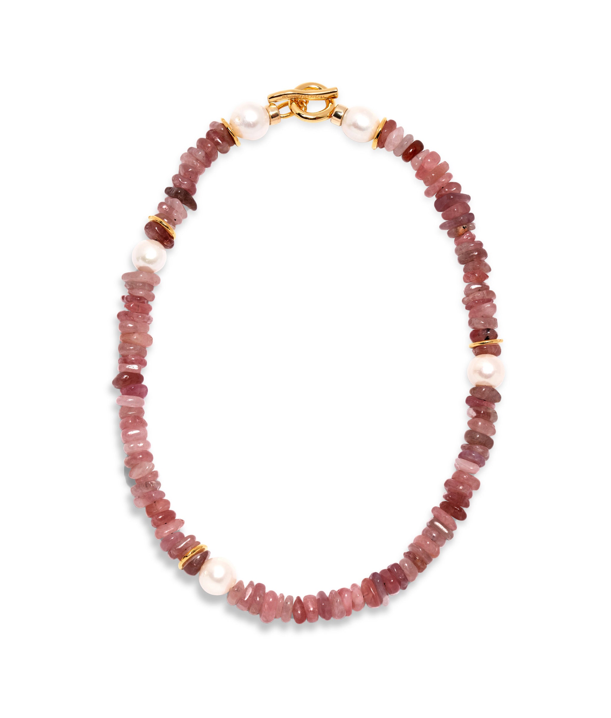 Strawberry fashion quartz beaded necklace