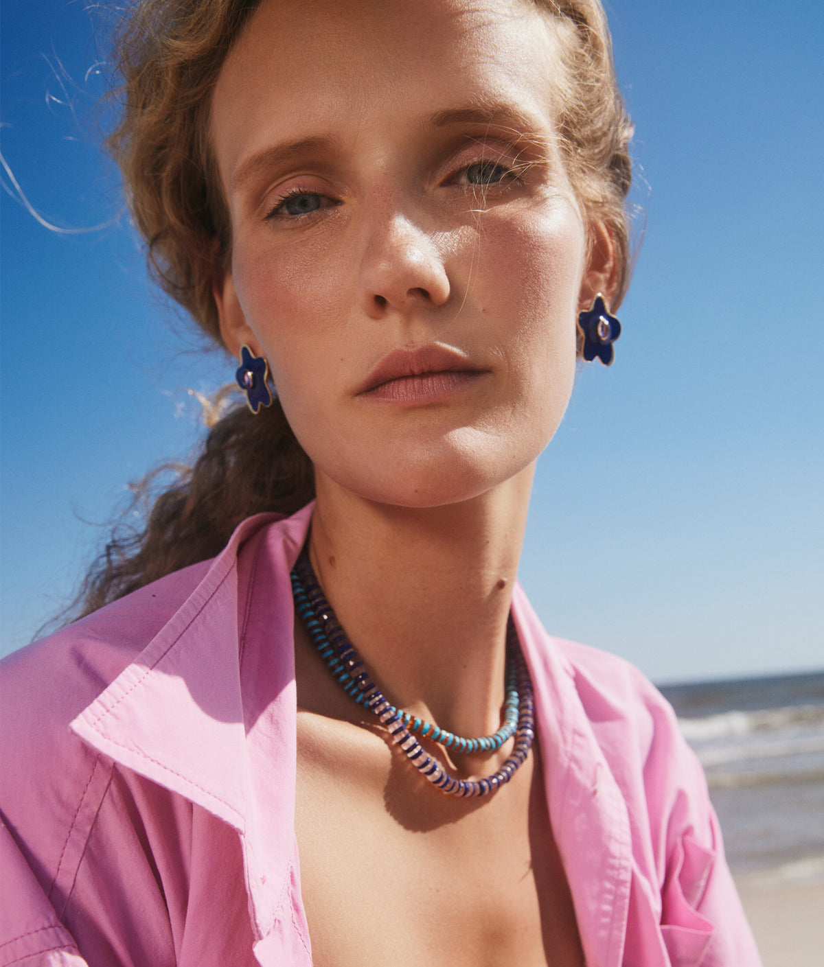 Santo Necklace in Rose