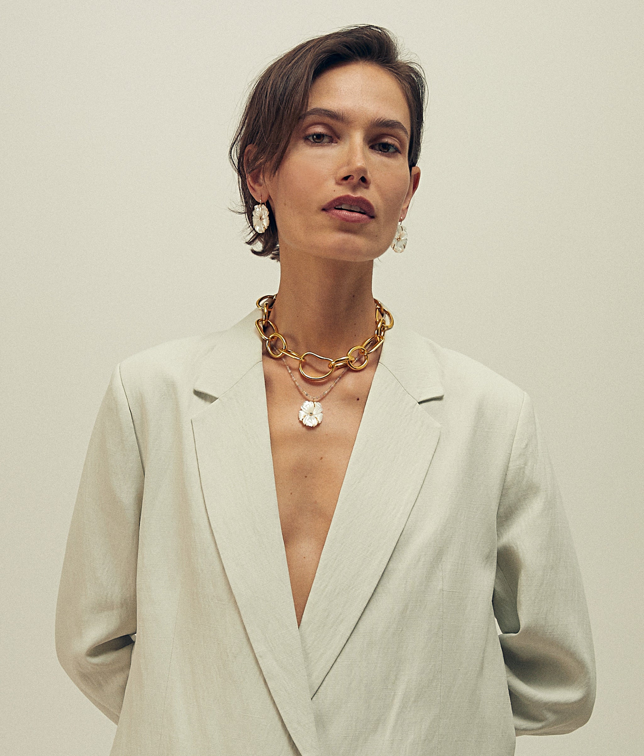 New Bloom Necklace in Mist