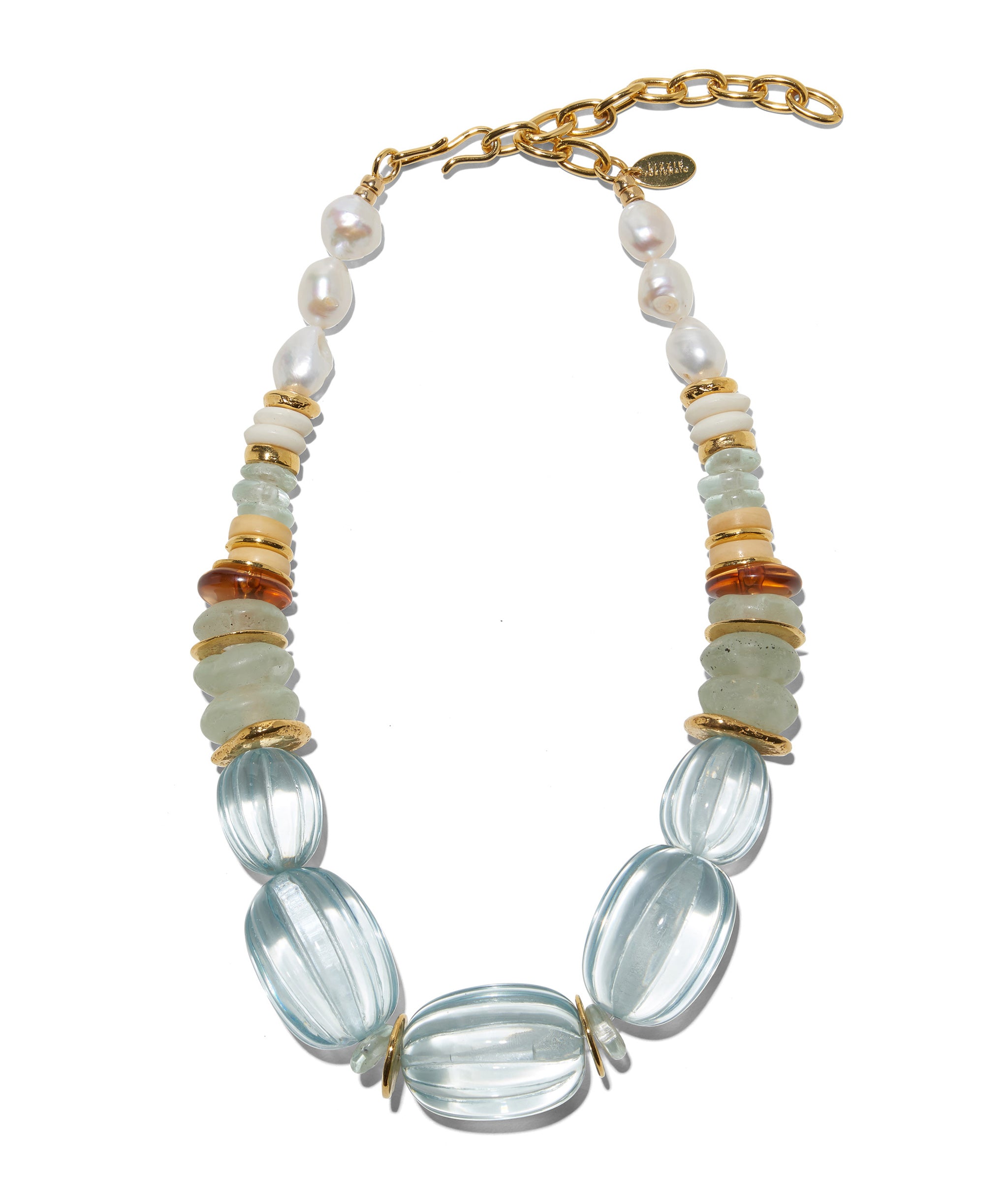 Villa Necklace In Aqua