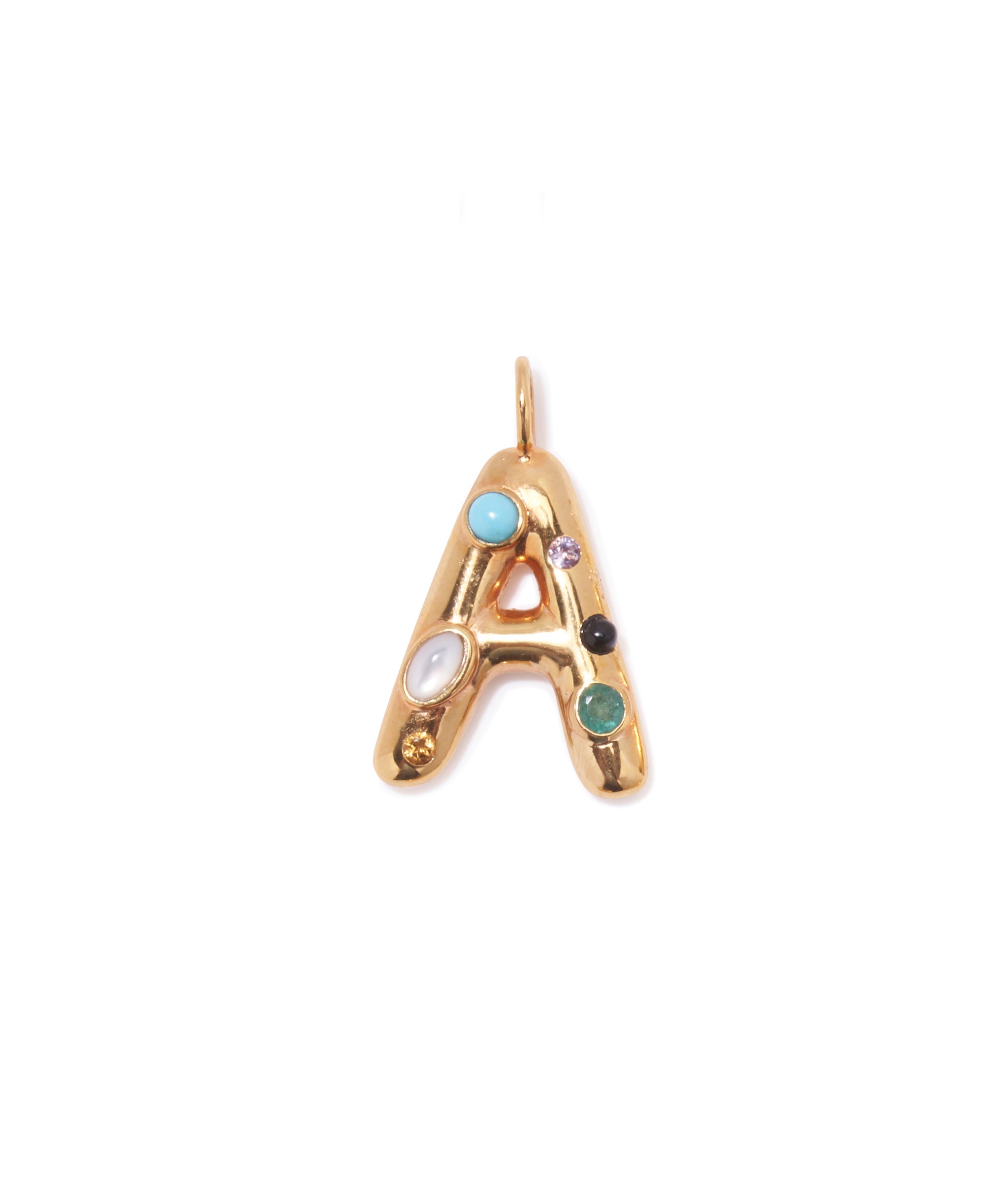 Confetti Letter “A” Charm