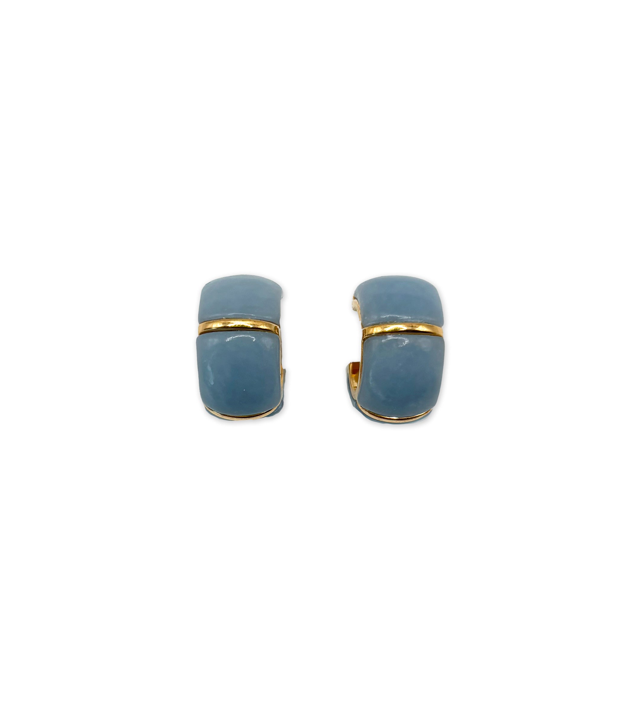 Mini Zellige Hoops in Blue Lace