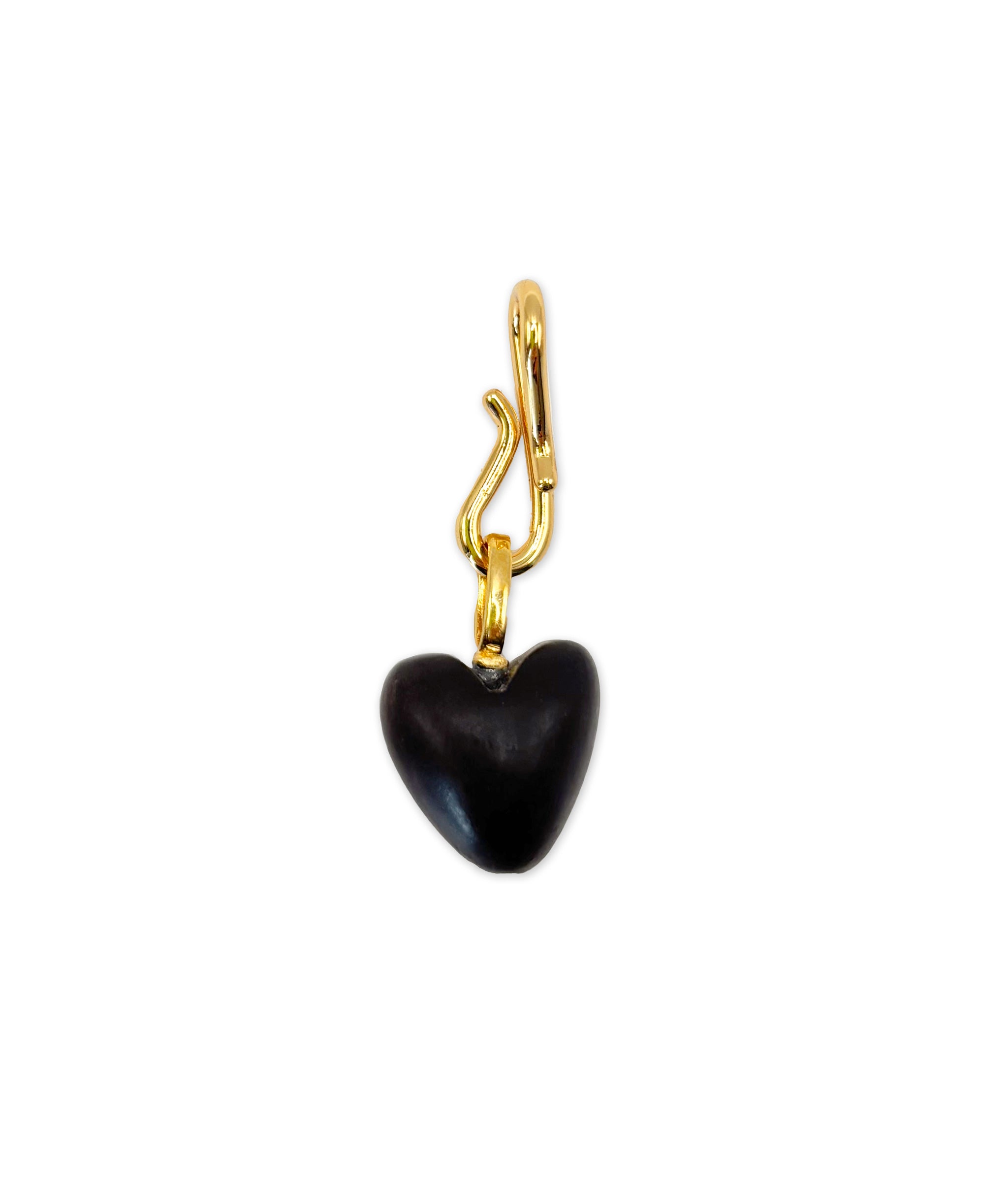 Wood Heart Charm