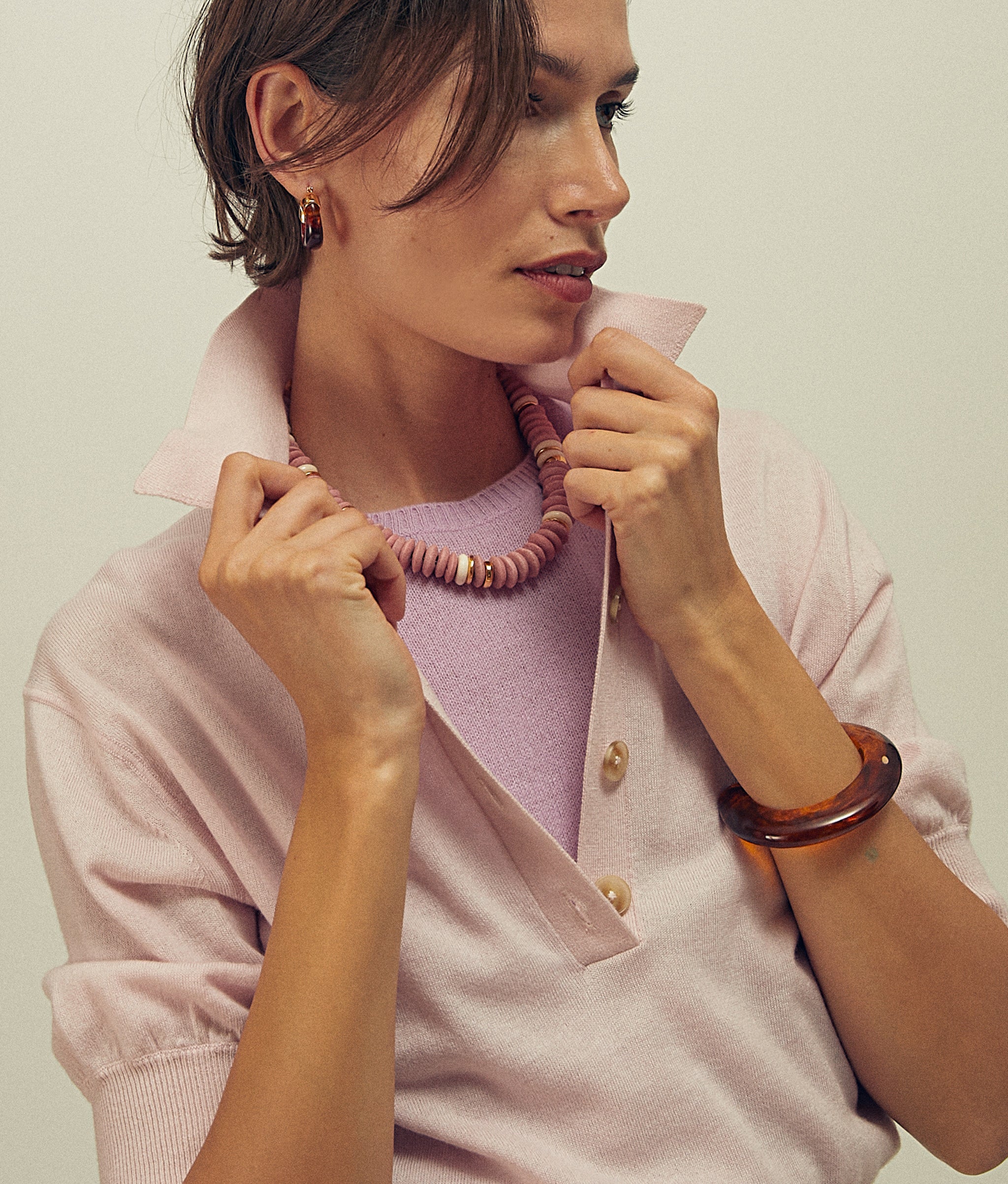 Laguna Necklace in Rose Pink