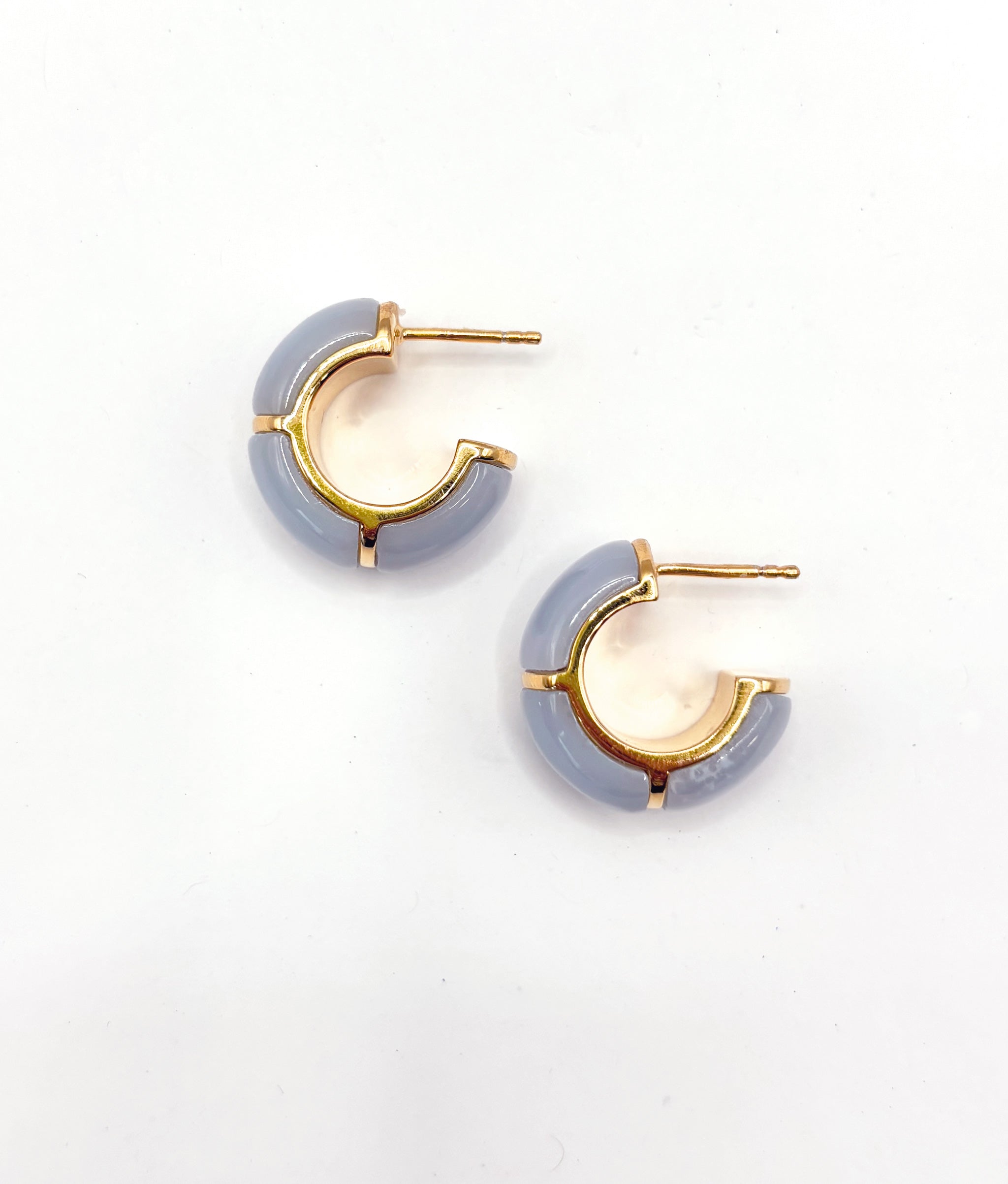 Zellige Hoops in Blue Lace