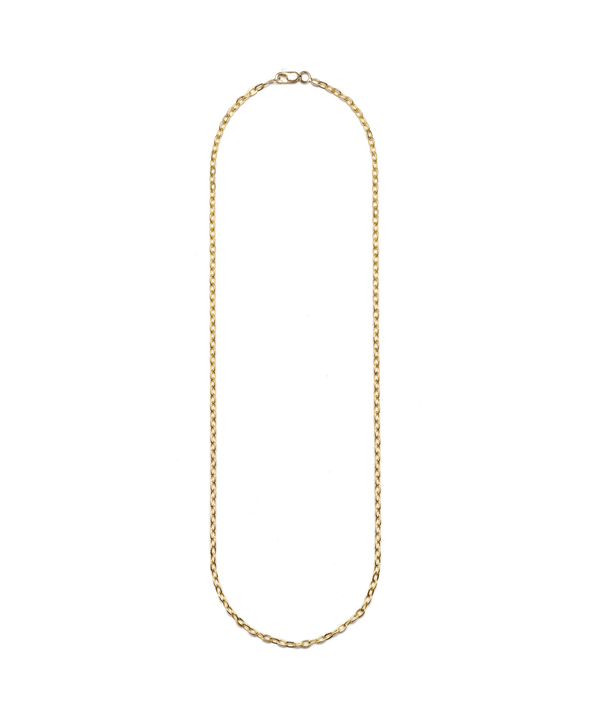 14K Gold Keepsake Chain Necklace. 14k yellow gold cable chain necklace with lobster closure.