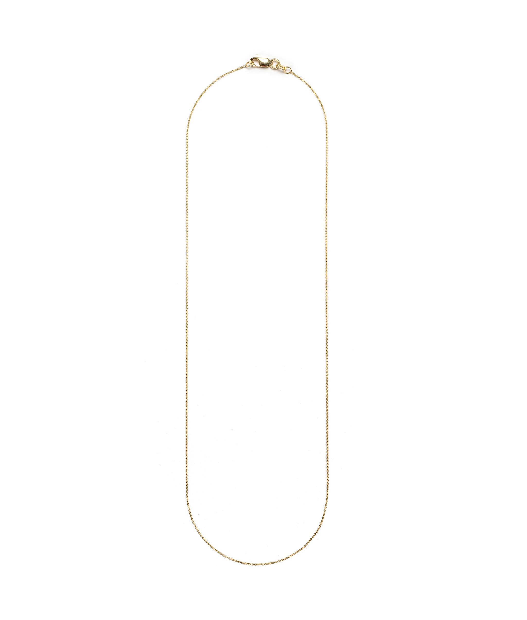 14K Gold Super Fine Chain Necklace. Fine 14k yellow gold chain with gold closure.