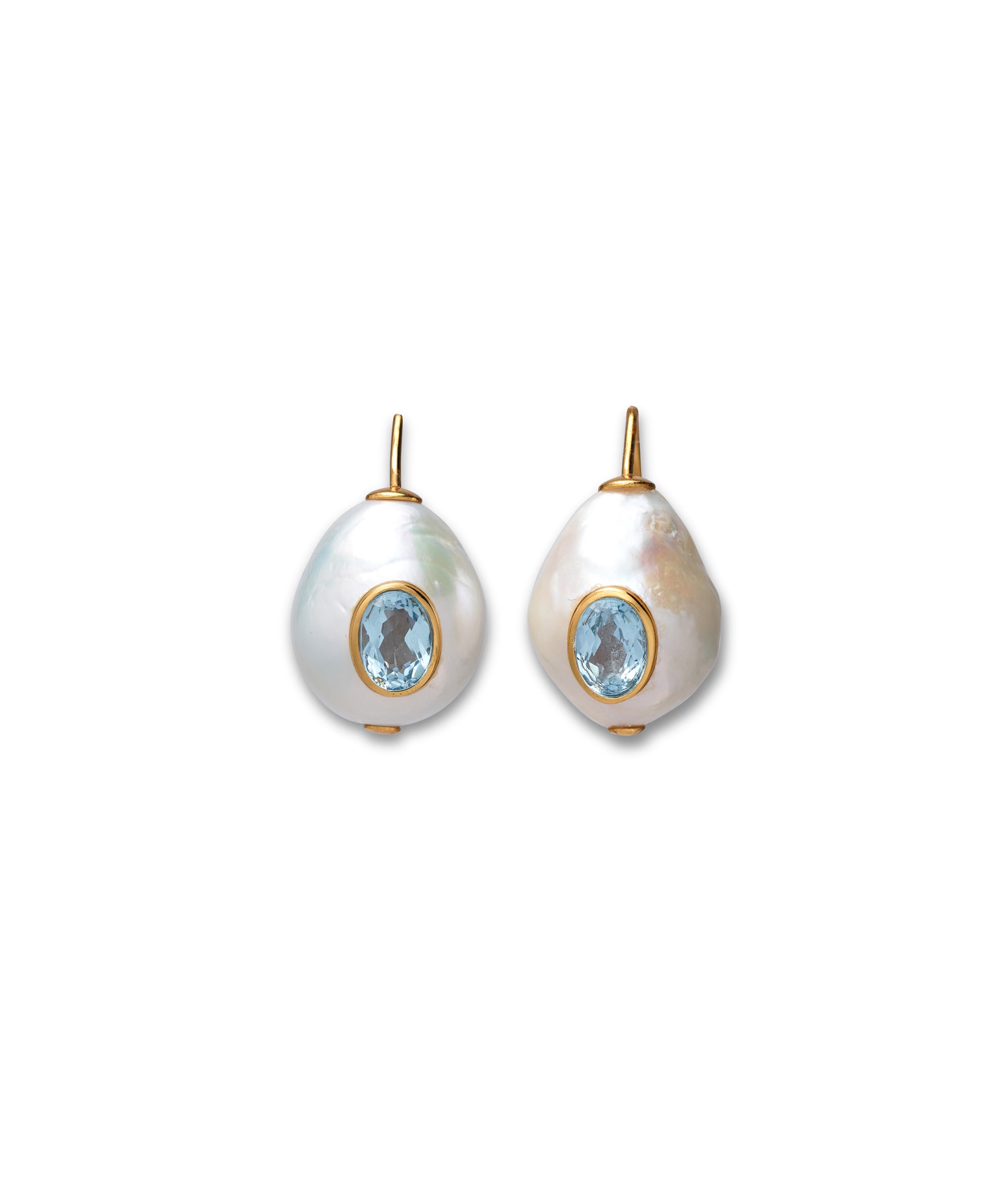 Gold store Pearl Earring Blue