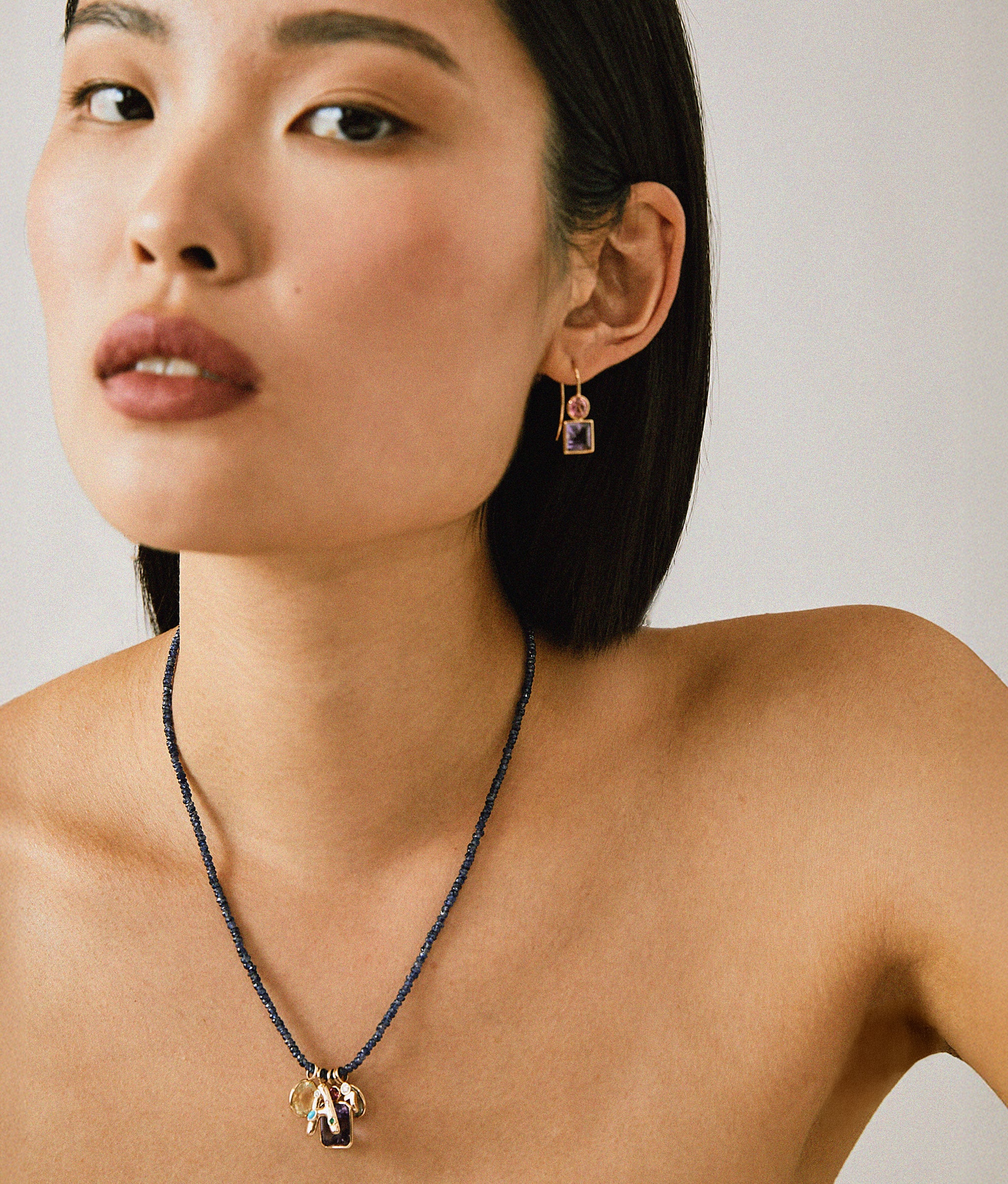 14k Gold Confetti Letter "G" Charm