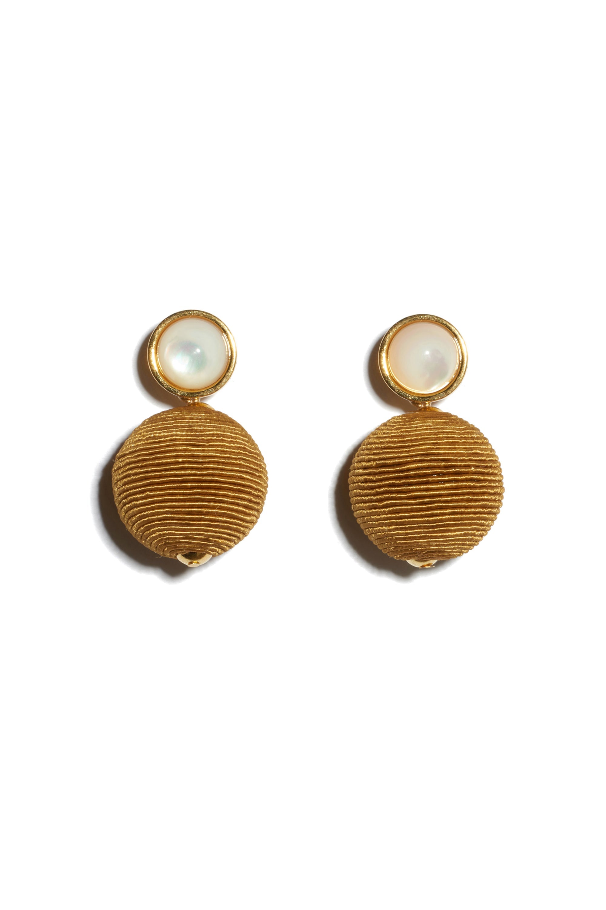 Mara Earrings in Mustard