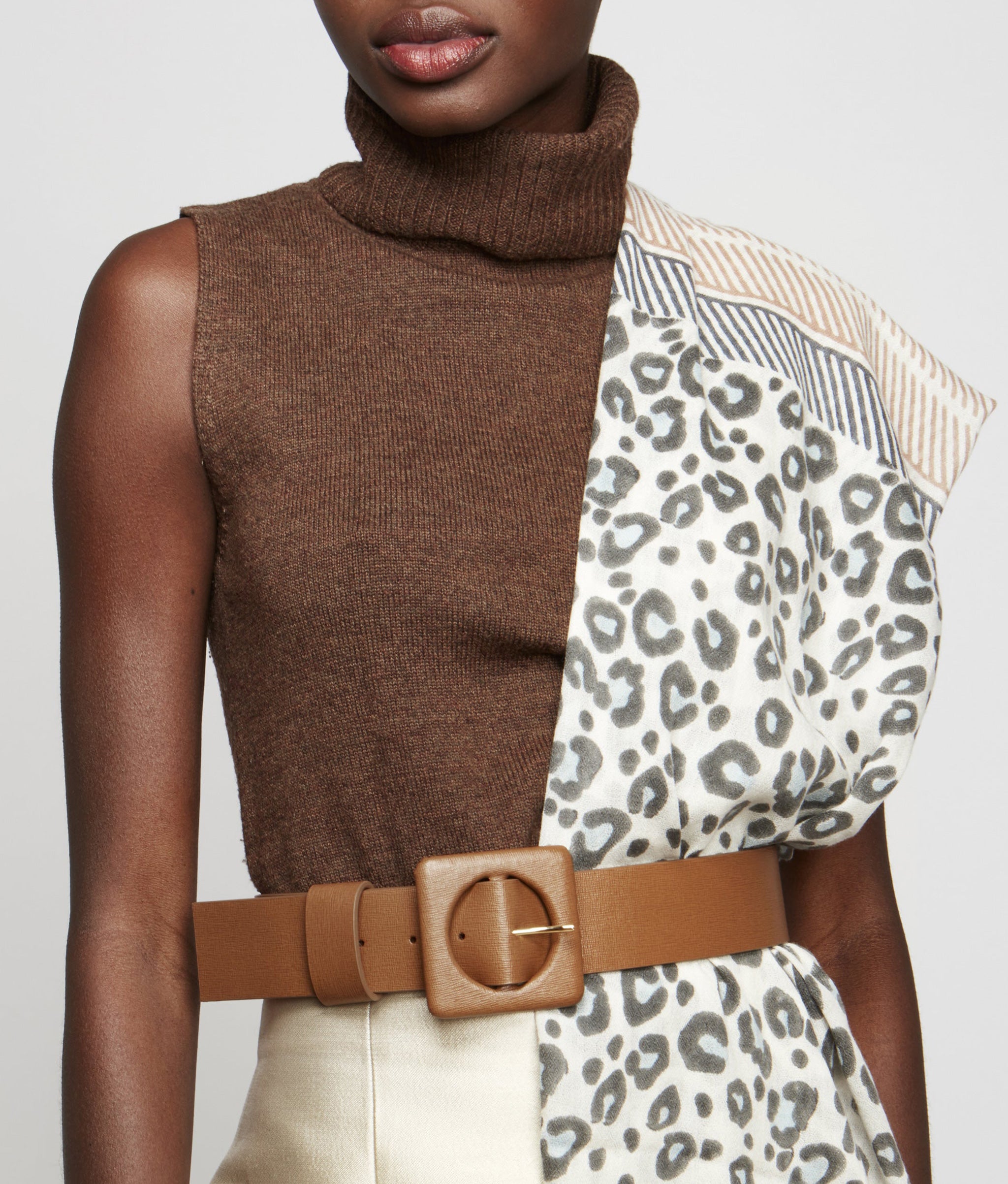 Agnes Belt in Tan Leather