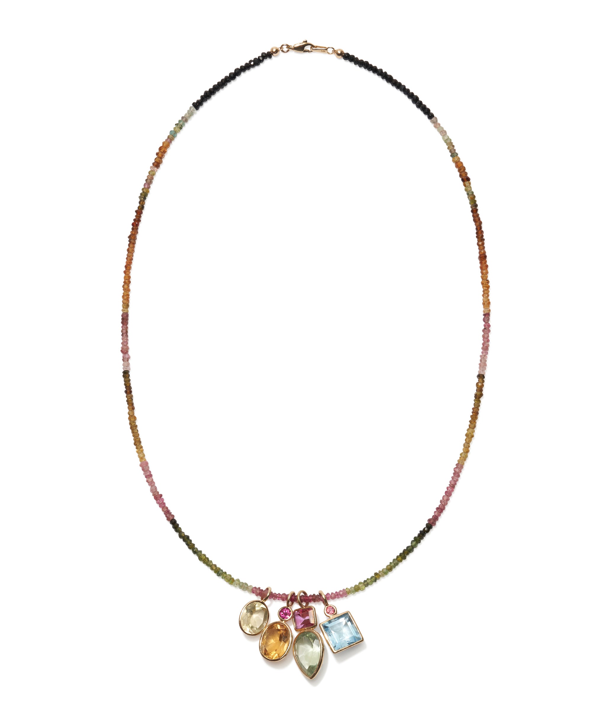 Fine Mood Charm Necklace in Tourmaline Trove