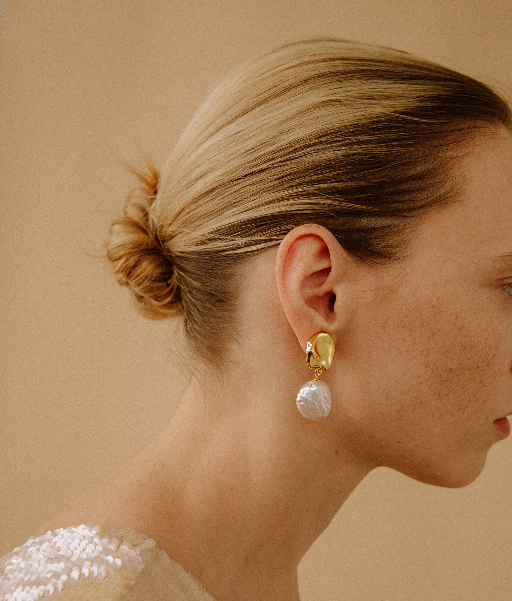 Coin Reflection Earrings in Classic