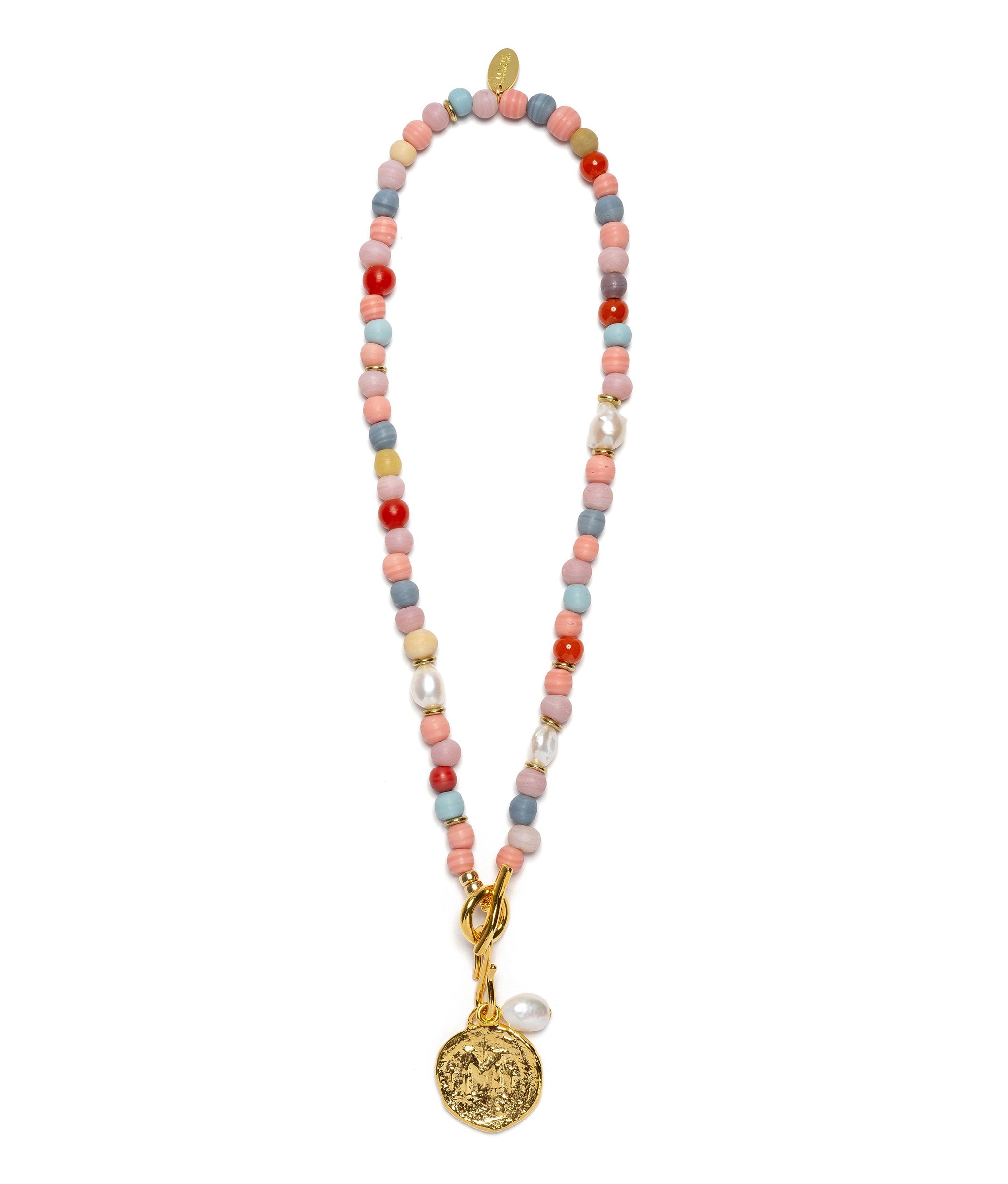 Confetti Coin Necklace in Candy