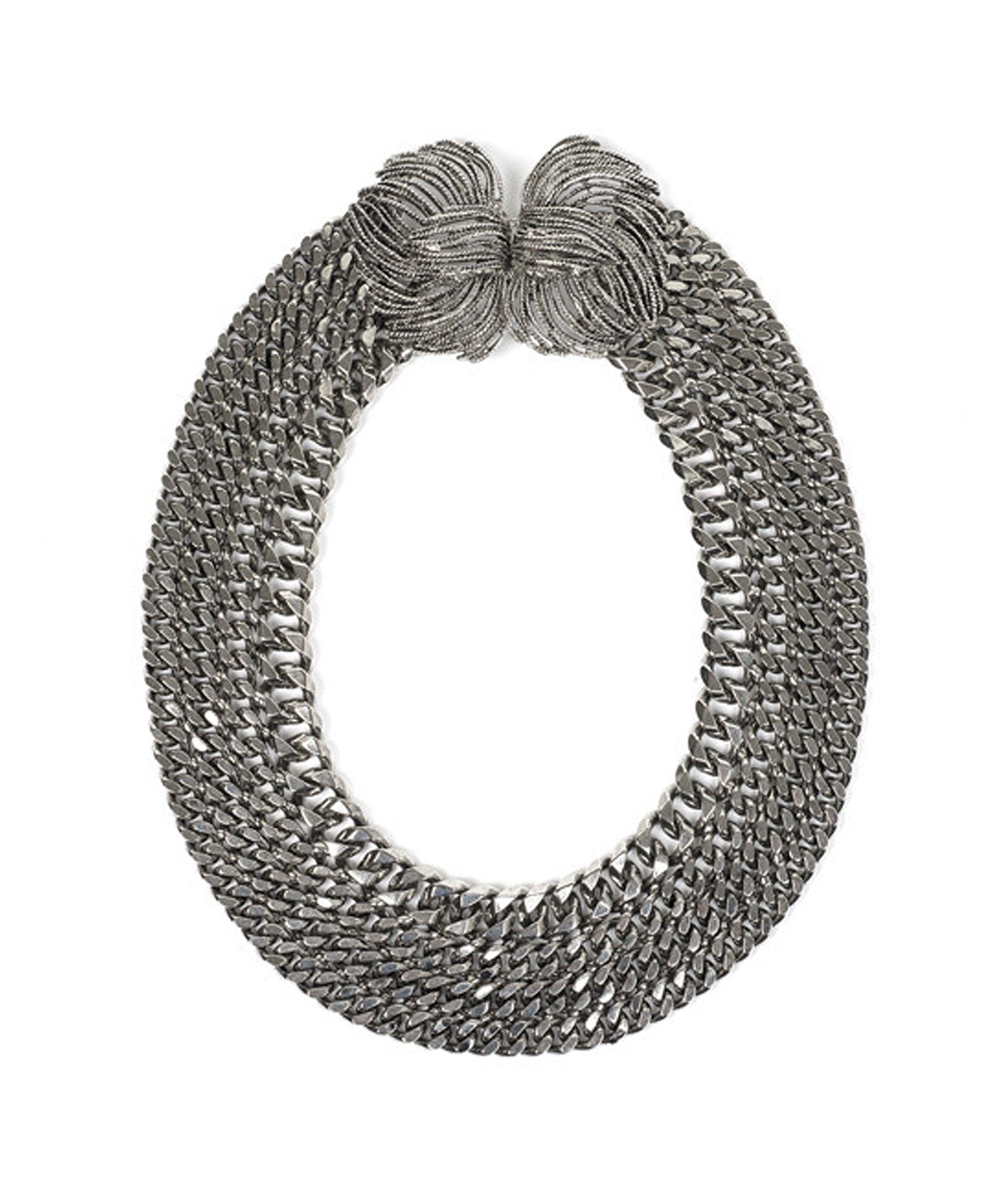 Cosmic View II Necklace in Rhodium