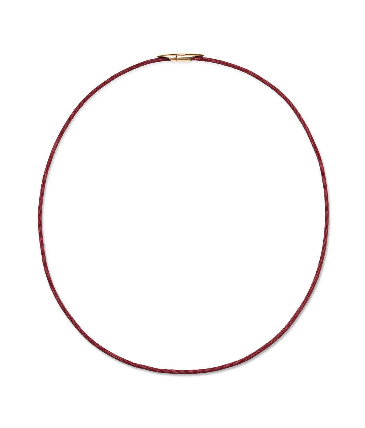 Silk Cord Necklace in Bordeaux