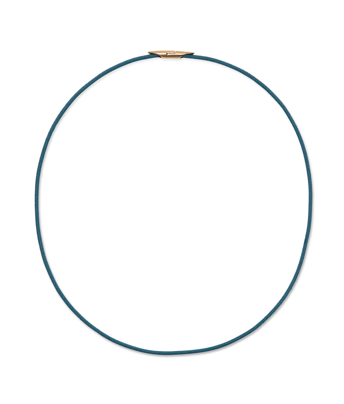 Silk Cord Necklace in Peacock