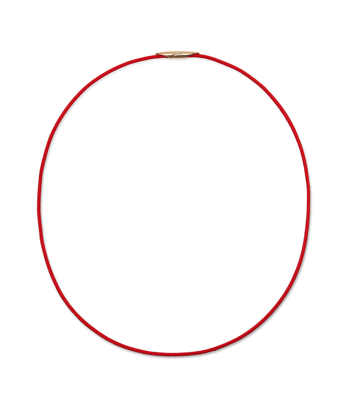 Silk Cord Necklace in Tomato