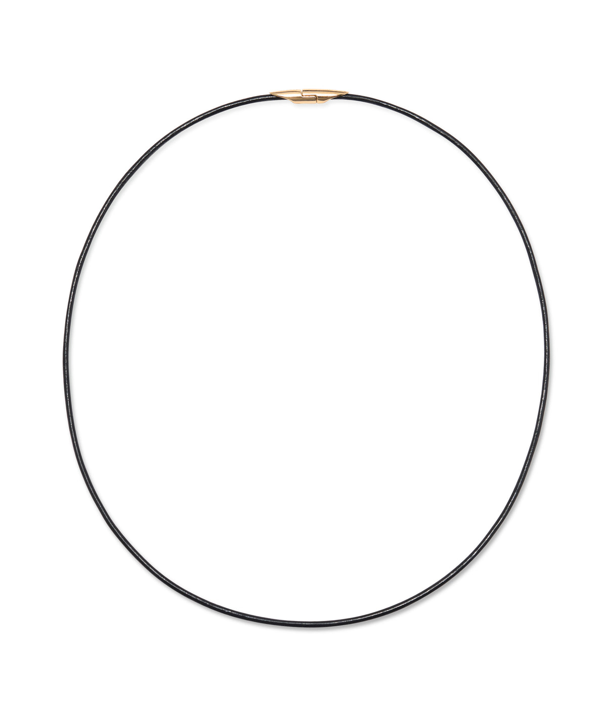 Leather Cord Necklace in Black