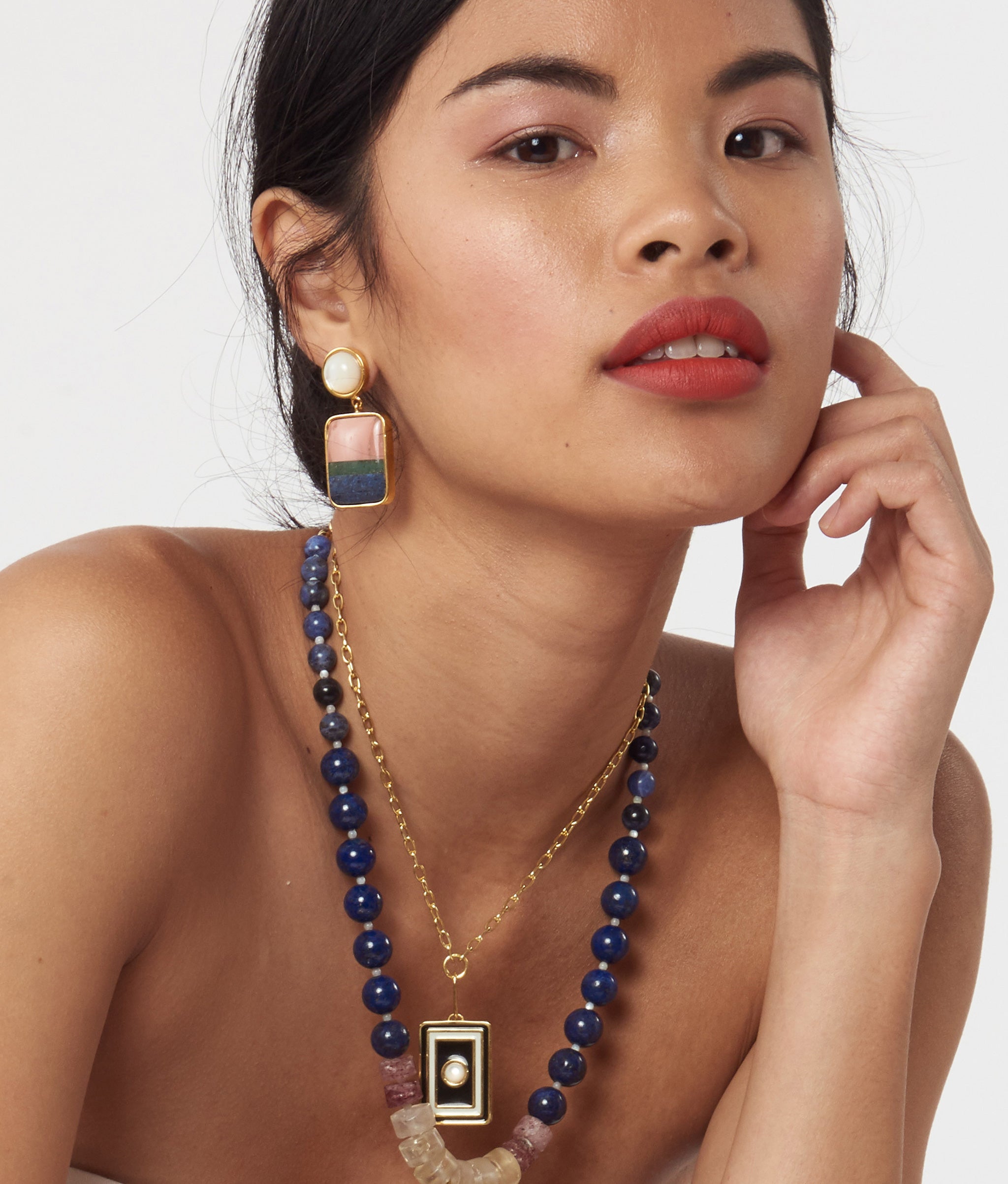 Fresco Earrings In Color Block