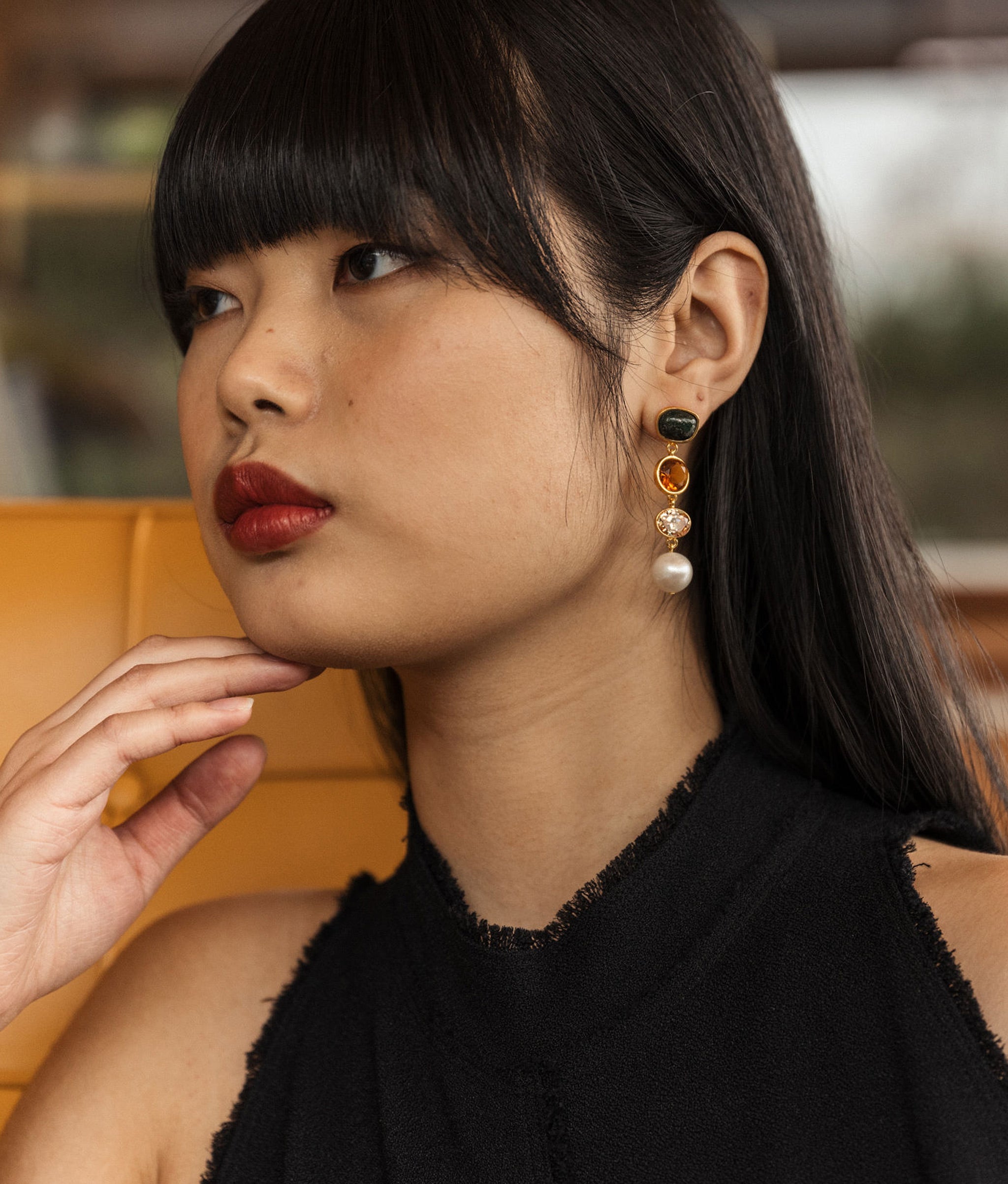 Palette Column Earrings