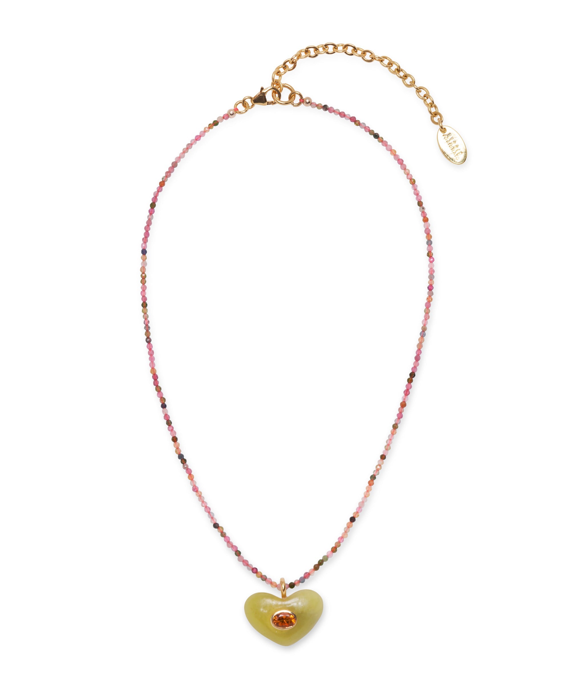 Martina Heart Necklace in Citron